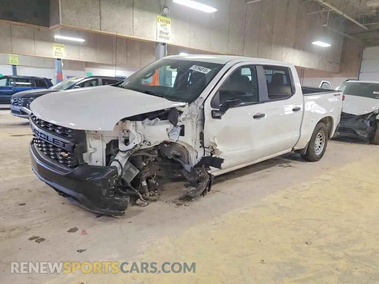 1 Photograph of a damaged car 1GCUYAEFXMZ323213 CHEVROLET SILVERADO 2021