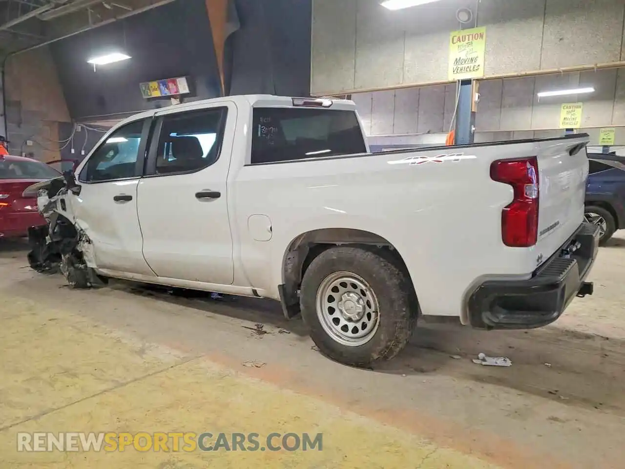2 Photograph of a damaged car 1GCUYAEFXMZ323213 CHEVROLET SILVERADO 2021