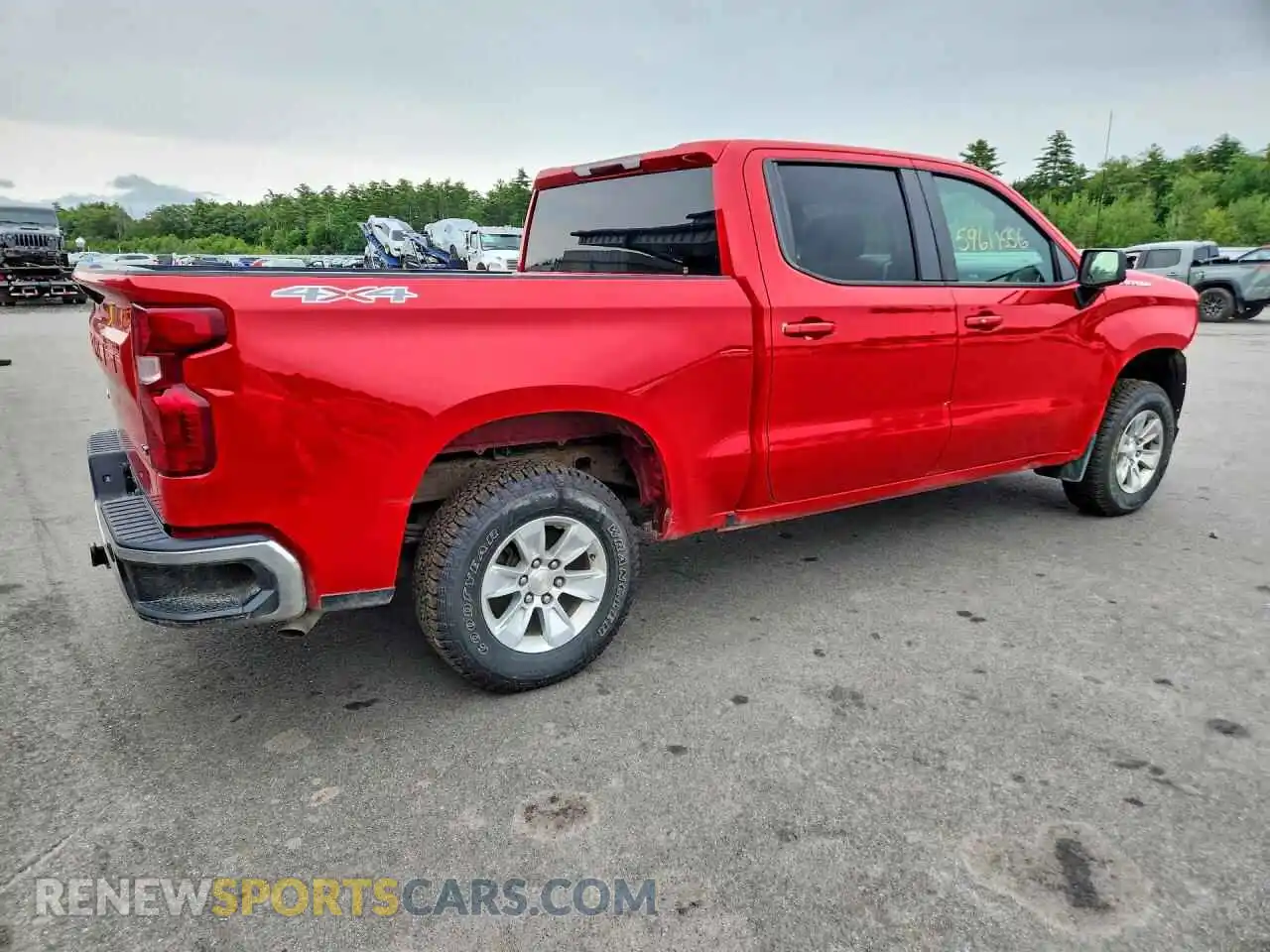 3 fotografías del automóvil dañado 1GCUYDED1MZ375216 CHEVROLET SILVERADO 2021