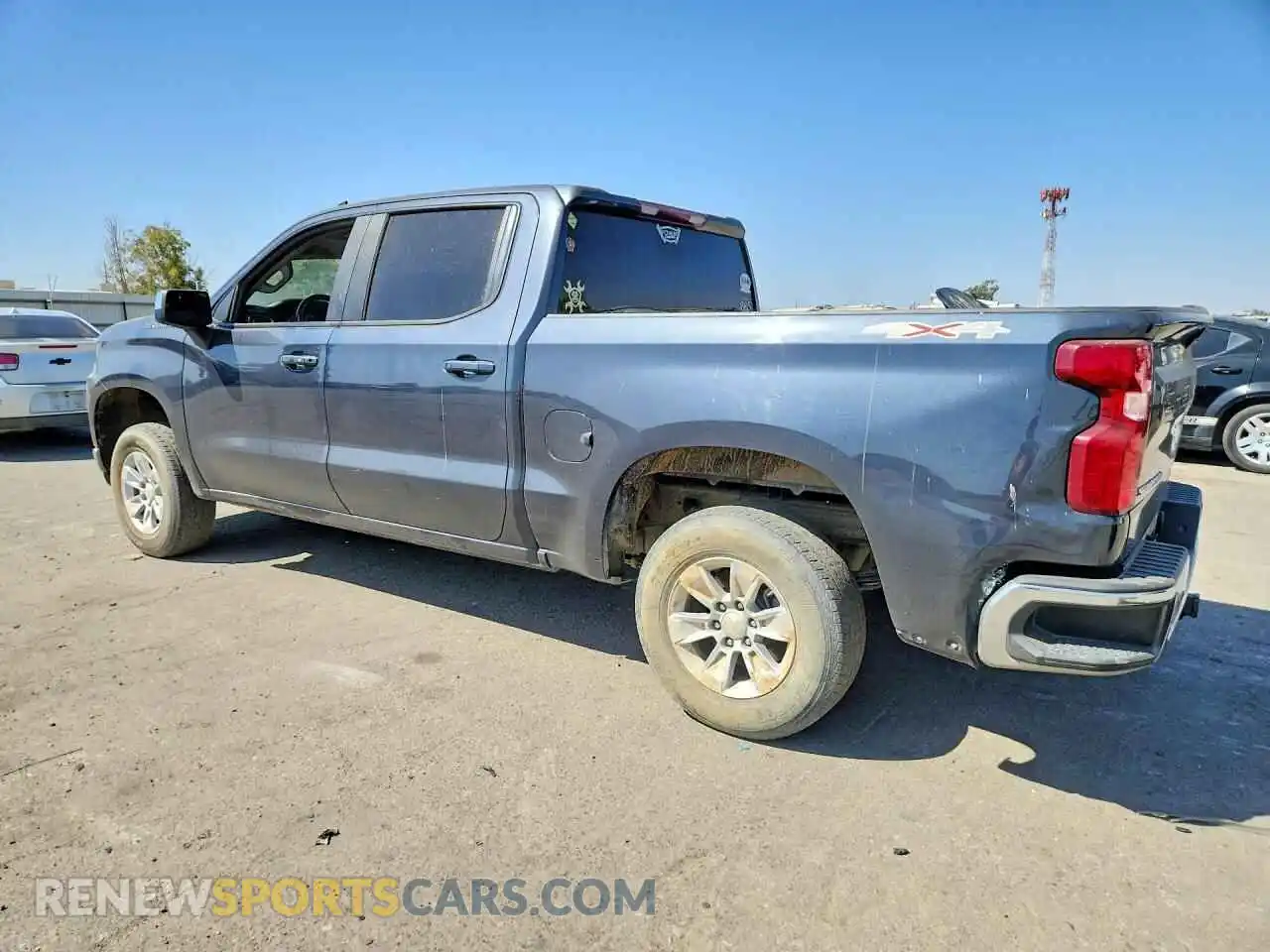 2 Photograph of a damaged car 1GCUYDED2MZ440767 CHEVROLET SILVERADO 2021