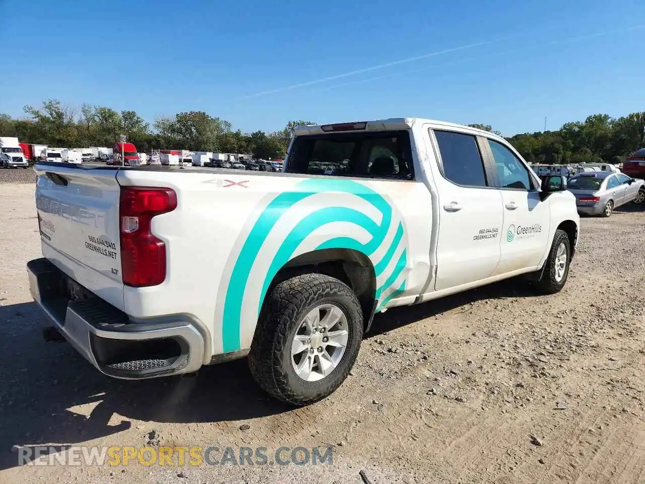 3 fotografías del automóvil dañado 1GCUYDETXMZ353805 CHEVROLET SILVERADO 2021