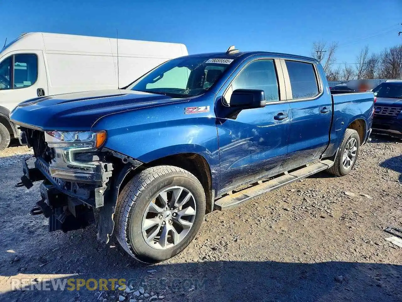 1 Photograph of a damaged car 1GCUYEED3MZ109556 CHEVROLET SILVERADO 2021