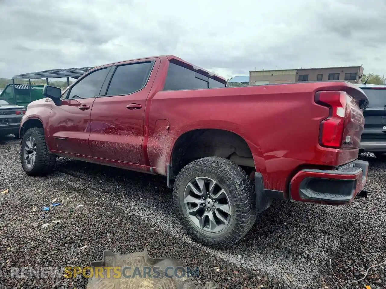 2 Photograph of a damaged car 1GCUYEED7MZ304155 CHEVROLET SILVERADO 2021