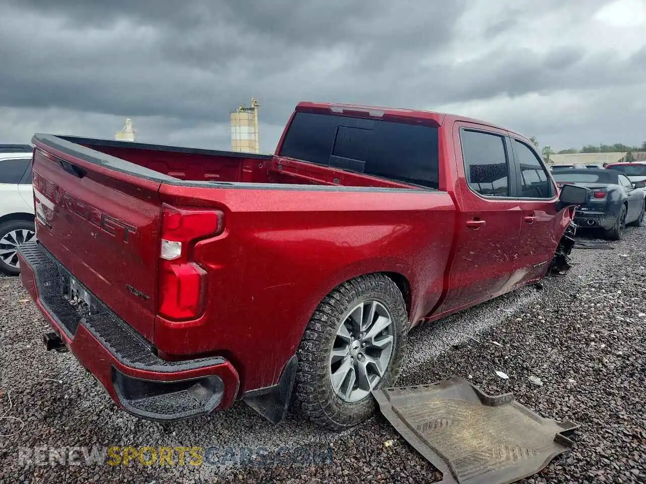3 Photograph of a damaged car 1GCUYEED7MZ304155 CHEVROLET SILVERADO 2021