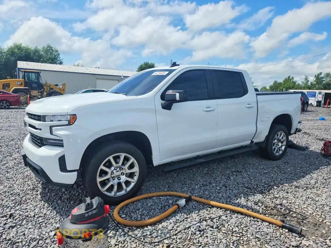 1 Photograph of a damaged car 1GCUYEEDXMZ191169 CHEVROLET SILVERADO 2021