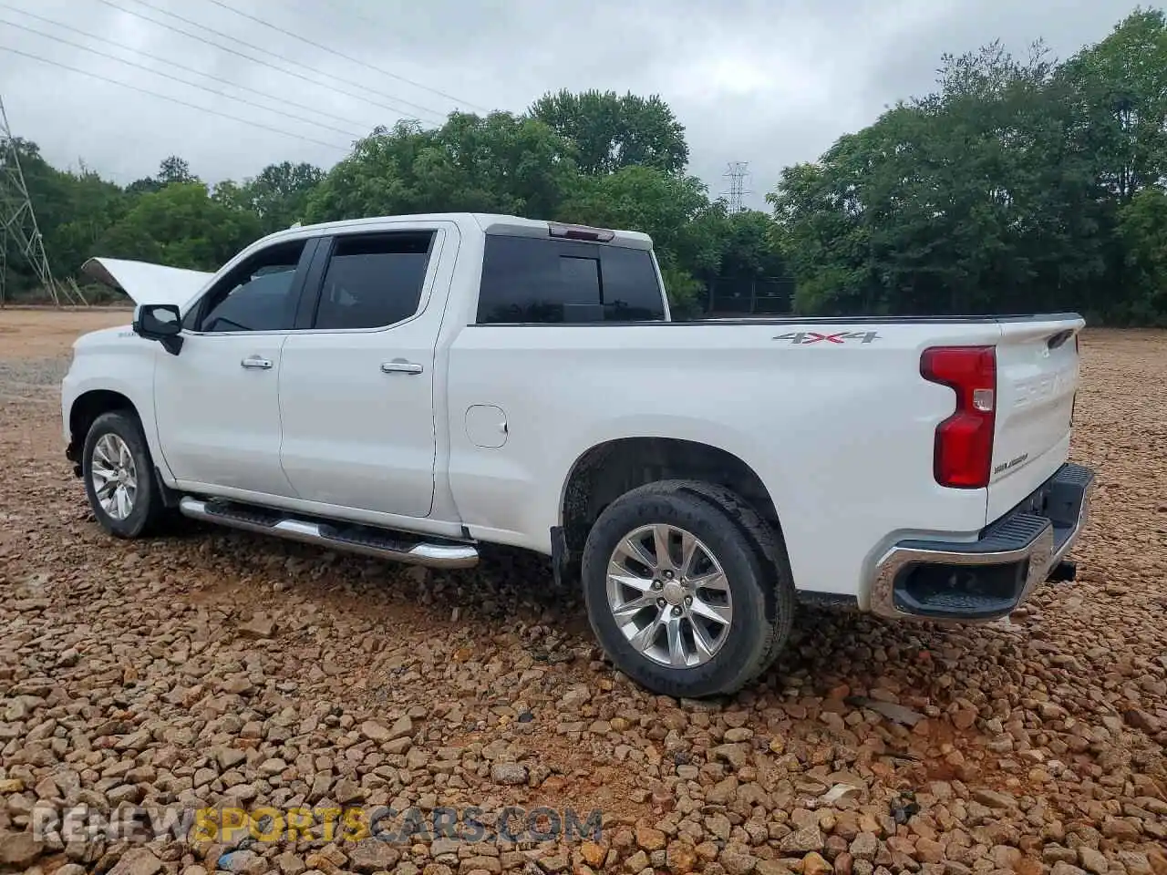 2 Photograph of a damaged car 1GCUYGED1MZ191850 CHEVROLET SILVERADO 2021