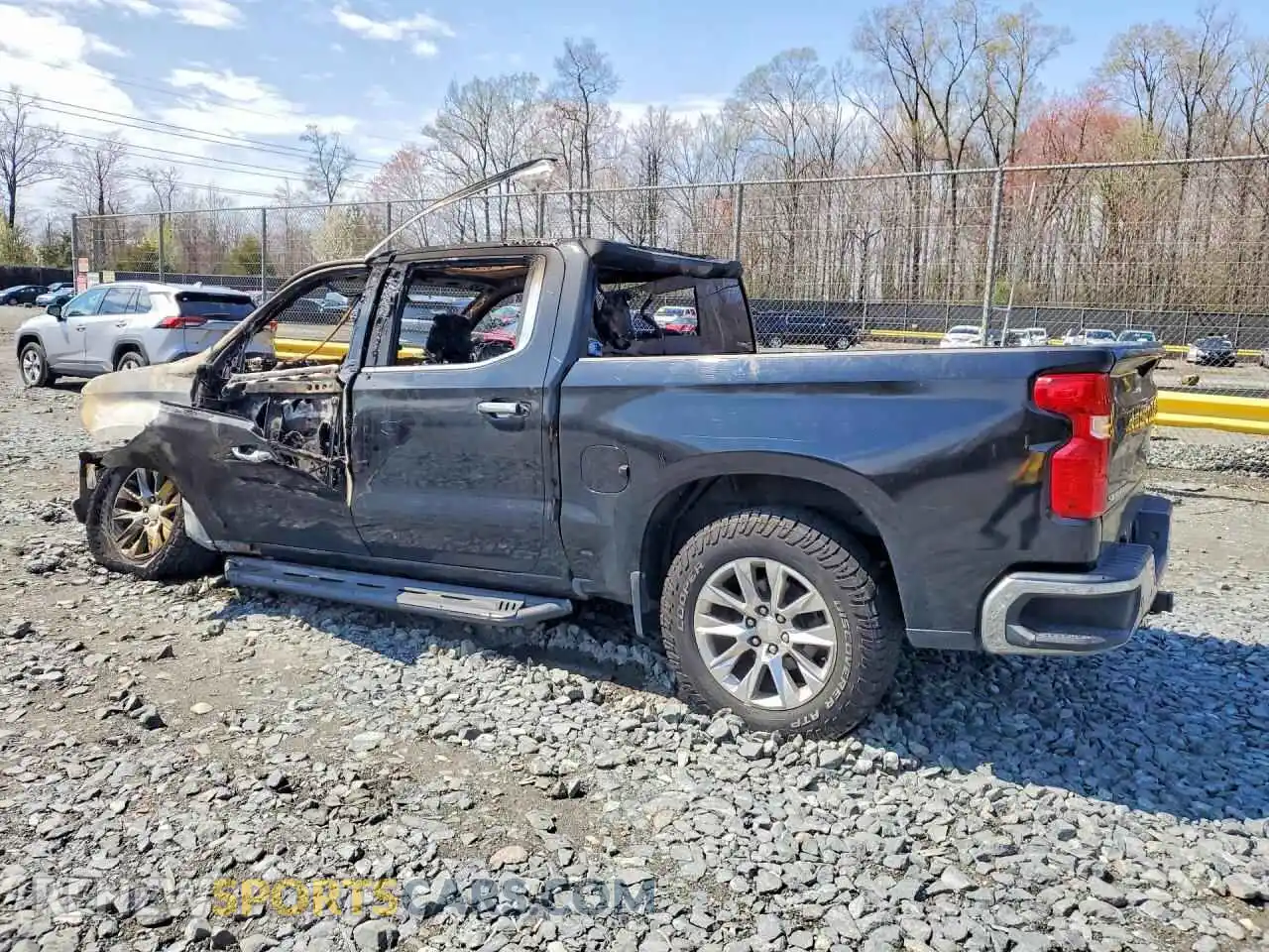 2 Photograph of a damaged car 1GCUYGEDXMZ223016 CHEVROLET SILVERADO 2021