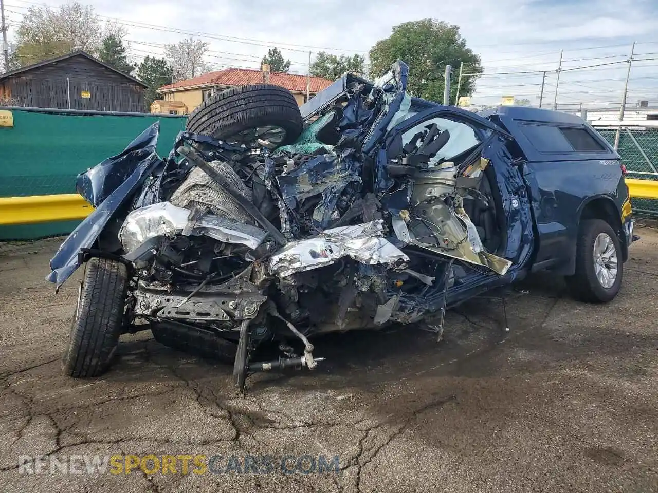 1 Photograph of a damaged car 1GCUYGEL1MZ153249 CHEVROLET SILVERADO 2021