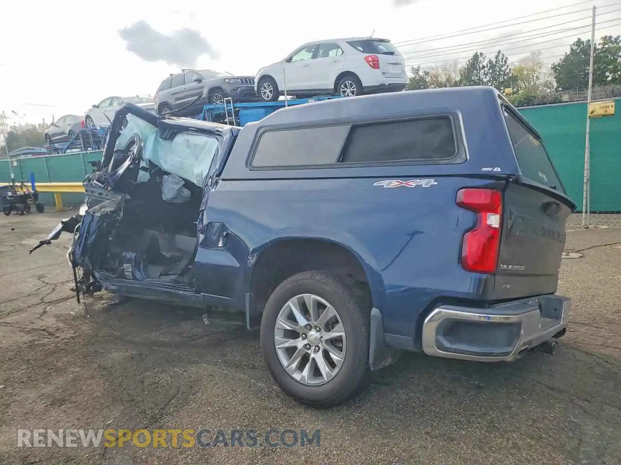 2 Photograph of a damaged car 1GCUYGEL1MZ153249 CHEVROLET SILVERADO 2021