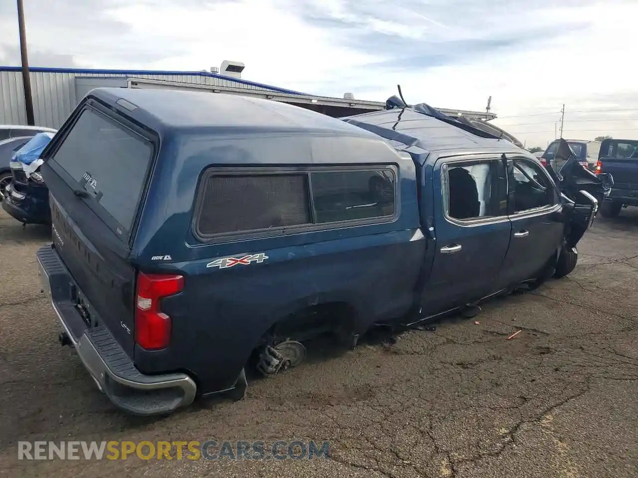 3 Photograph of a damaged car 1GCUYGEL1MZ153249 CHEVROLET SILVERADO 2021