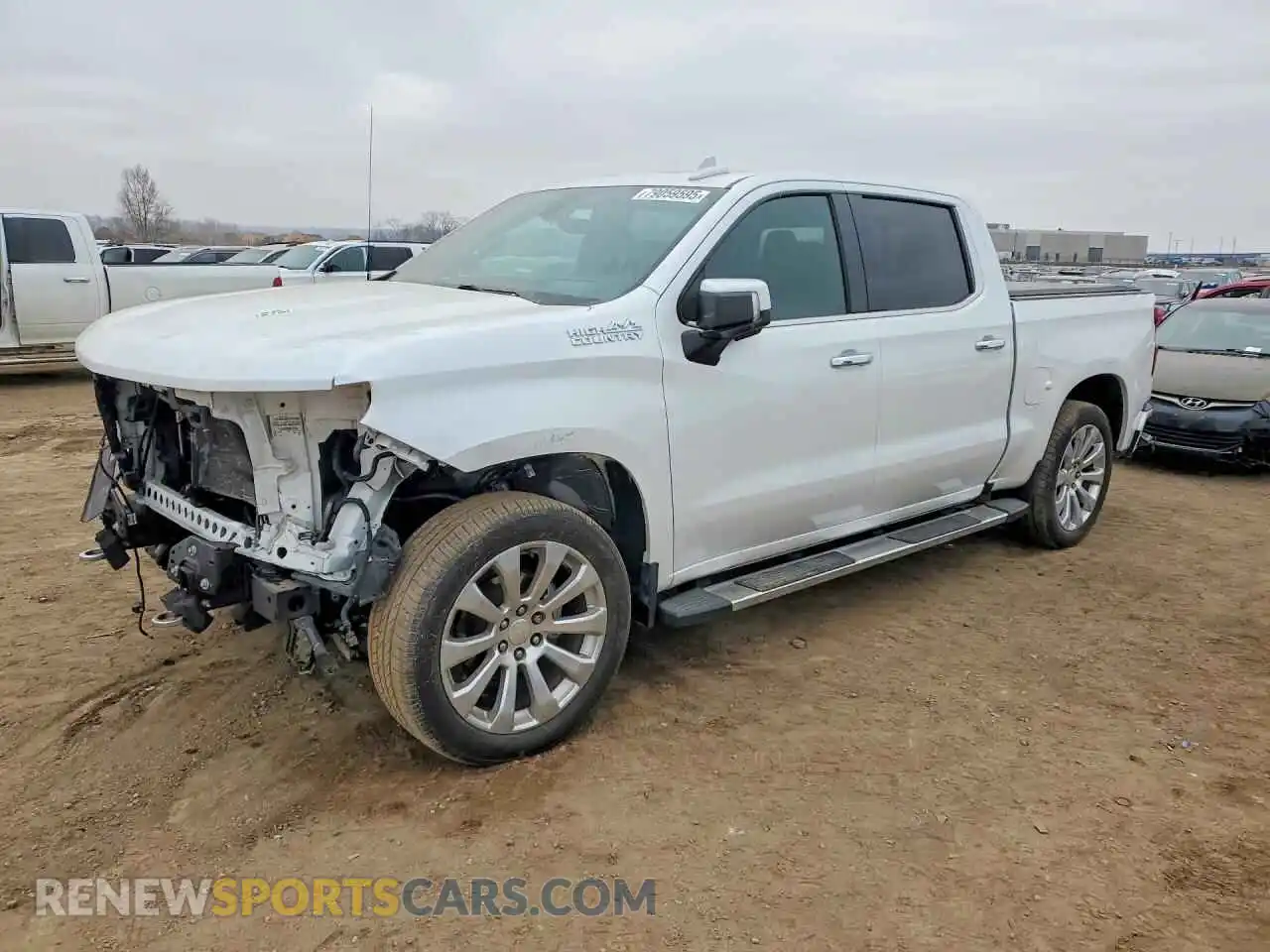 1 Photograph of a damaged car 1GCUYHEL4MZ353399 CHEVROLET SILVERADO 2021