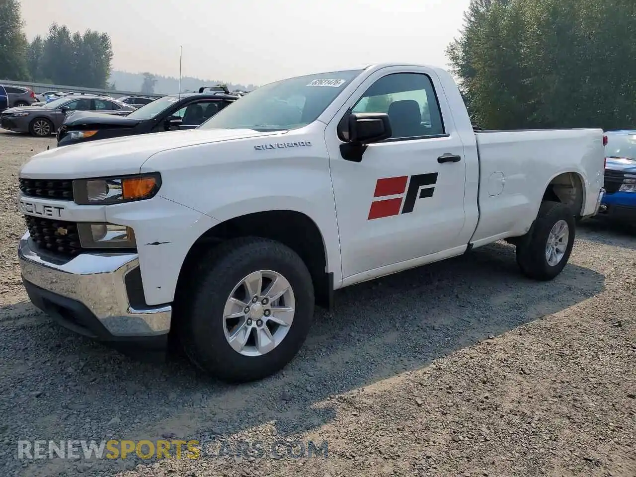 1 Photograph of a damaged car 3GCNWAEF3MG369217 CHEVROLET SILVERADO 2021
