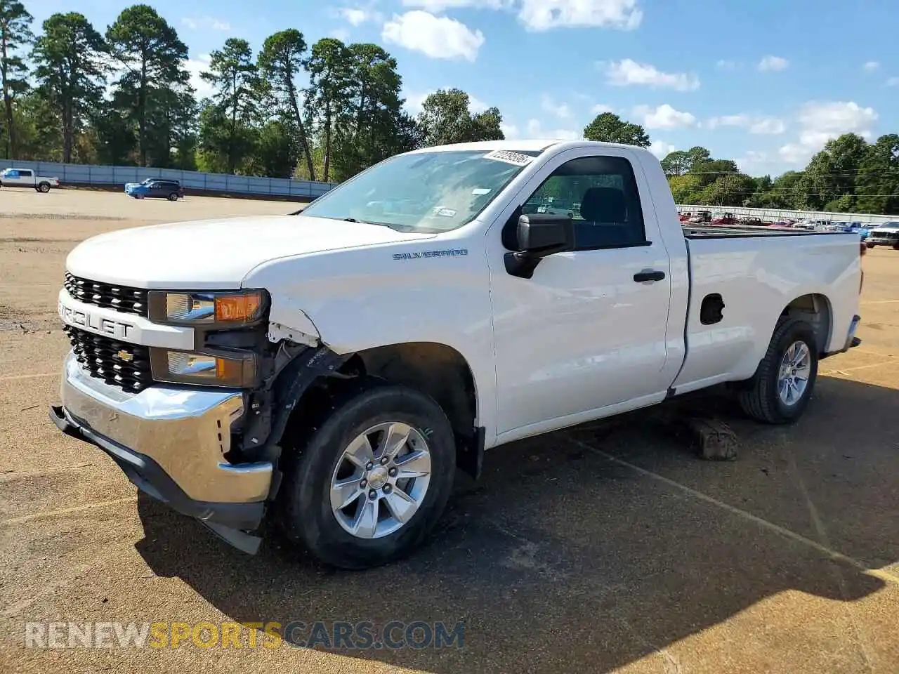 1 Photograph of a damaged car 3GCNWAEF5MG327339 CHEVROLET SILVERADO 2021