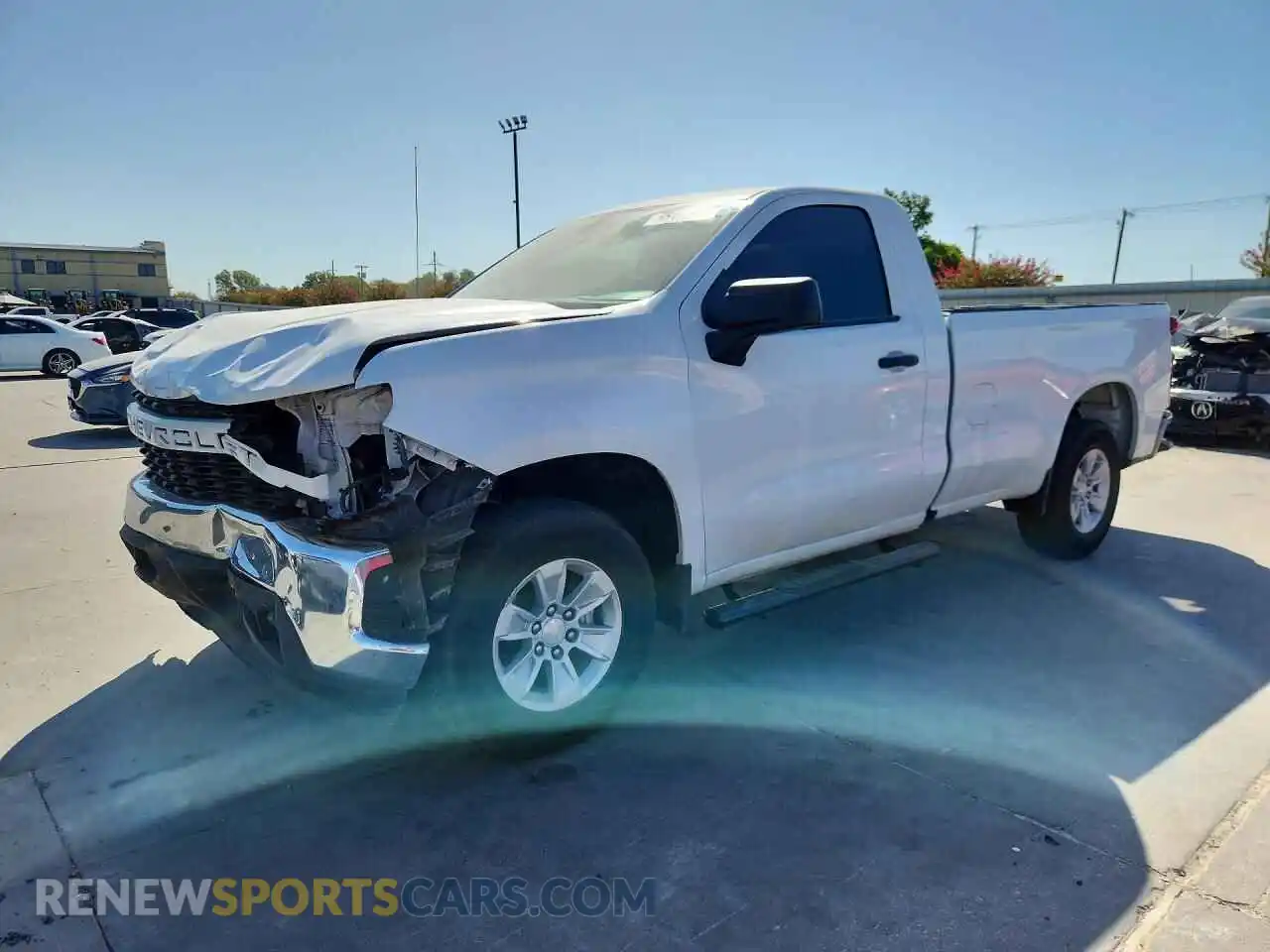 1 Photograph of a damaged car 3GCNWAEF5MG472185 CHEVROLET SILVERADO 2021