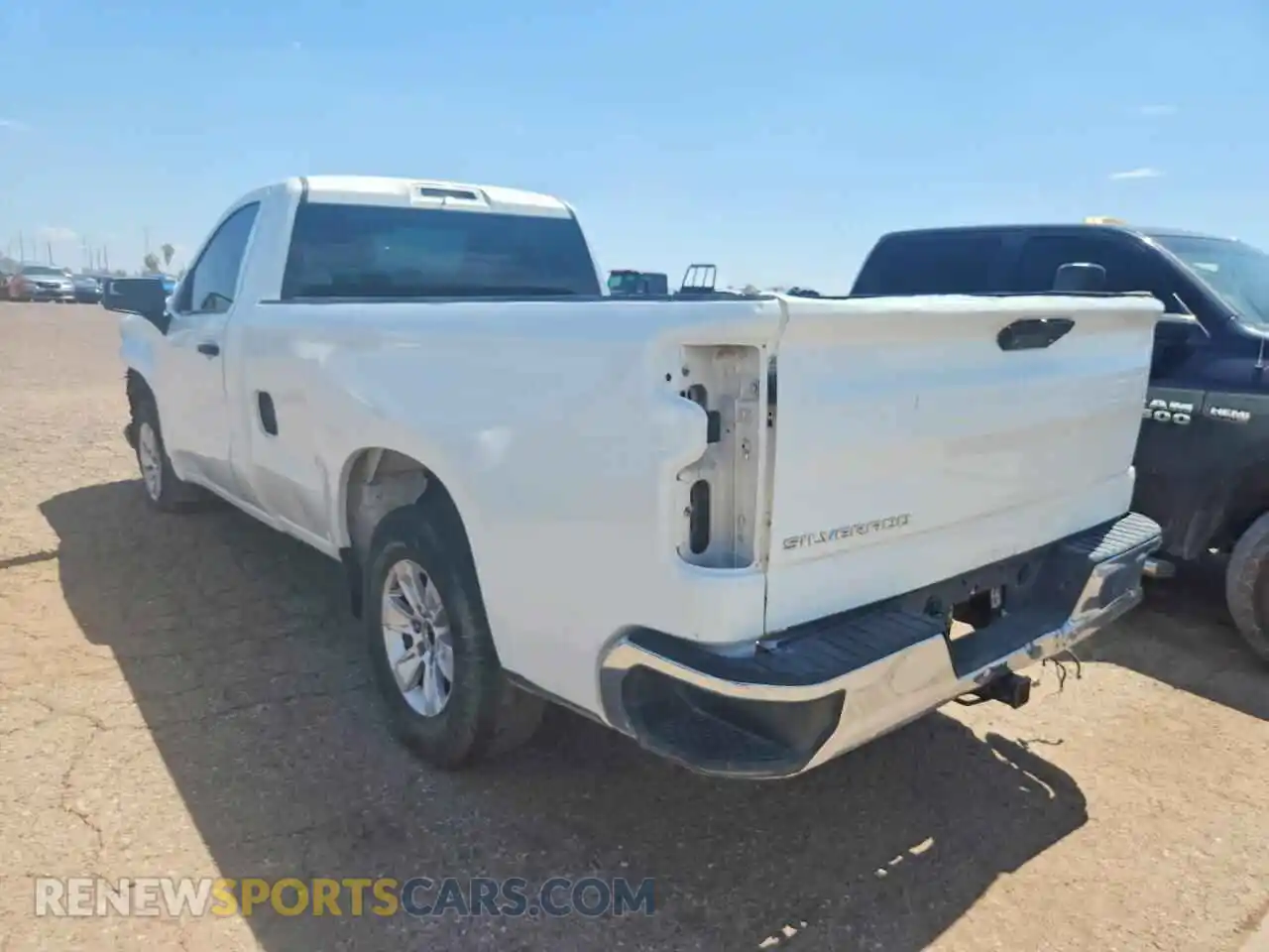 2 Photograph of a damaged car 3GCNWAEF8MG320174 CHEVROLET SILVERADO 2021