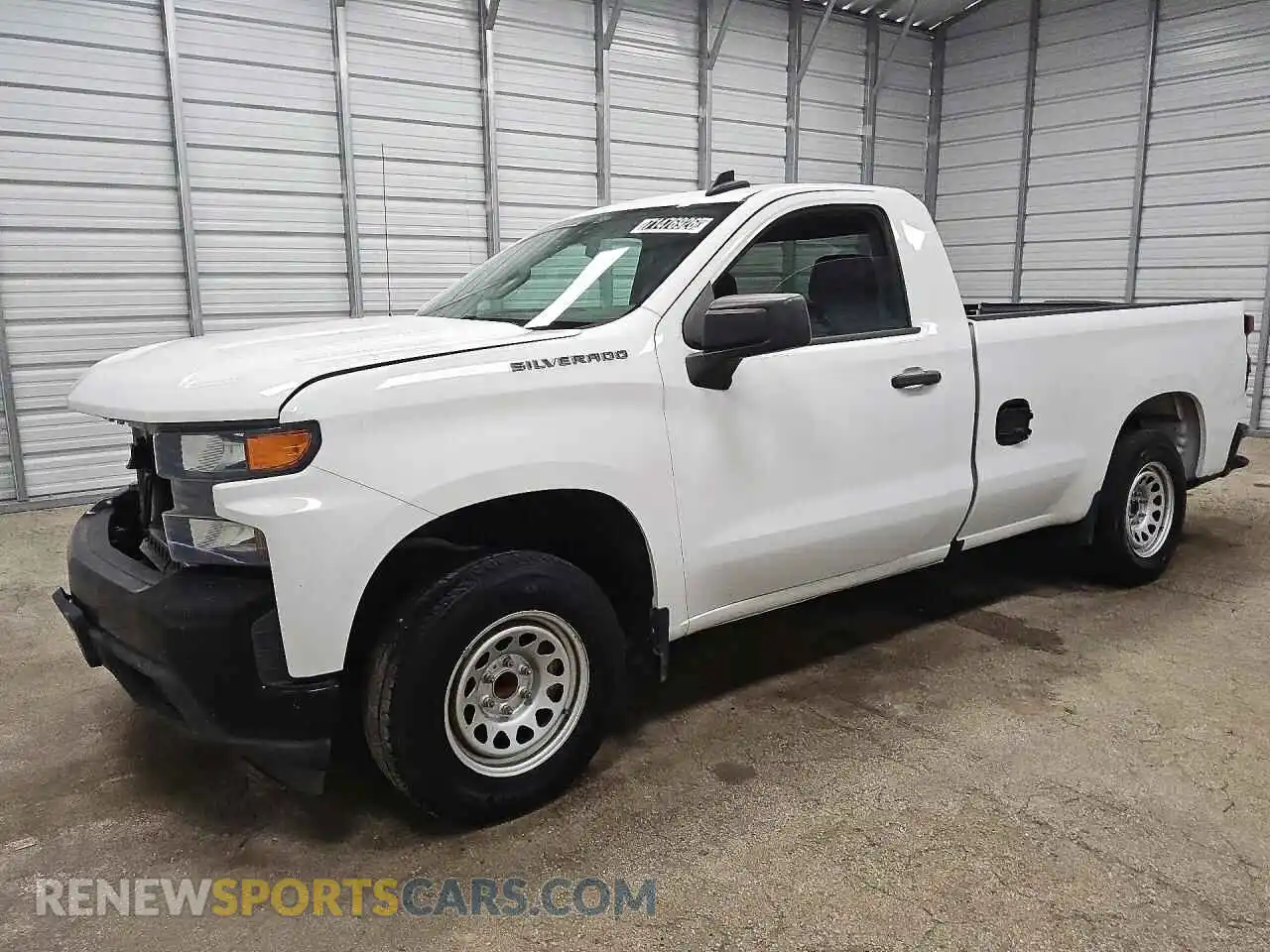 1 Photograph of a damaged car 3GCNWAEH6MG351070 CHEVROLET SILVERADO 2021