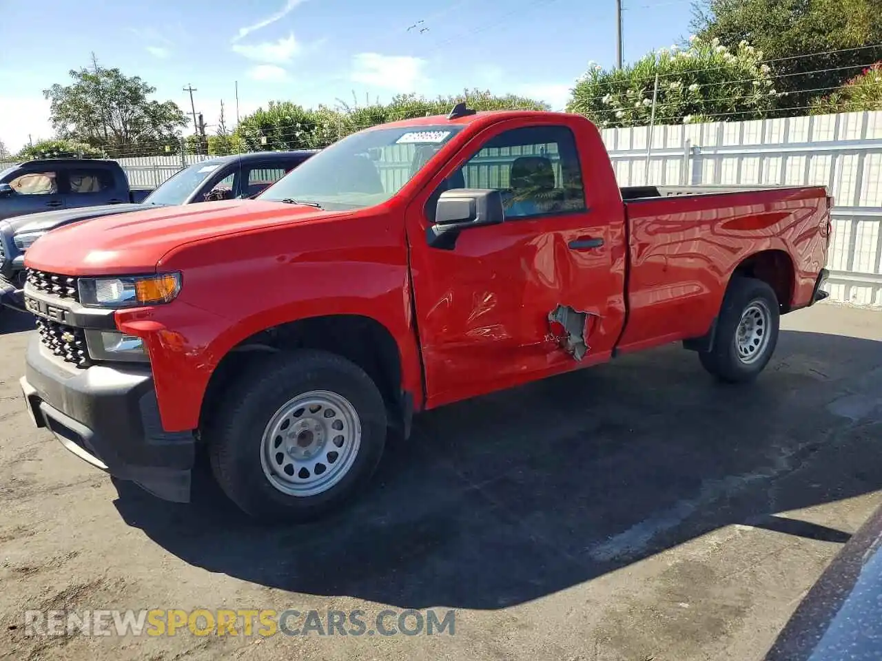 1 Photograph of a damaged car 3GCNWAEH9MG305071 CHEVROLET SILVERADO 2021