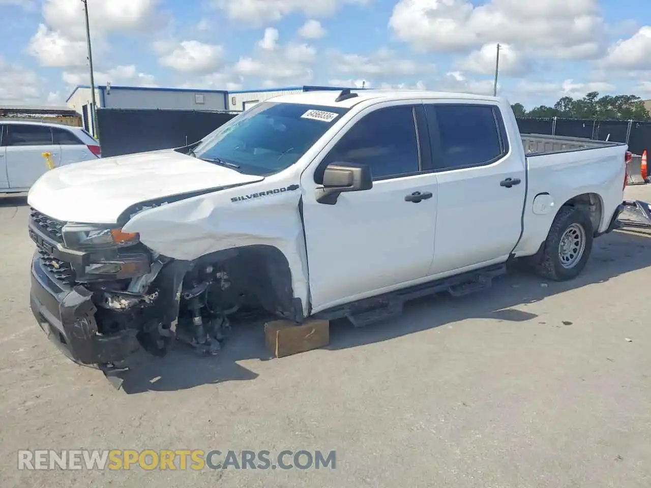 1 Photograph of a damaged car 3GCPWAEH0MG107228 CHEVROLET SILVERADO 2021