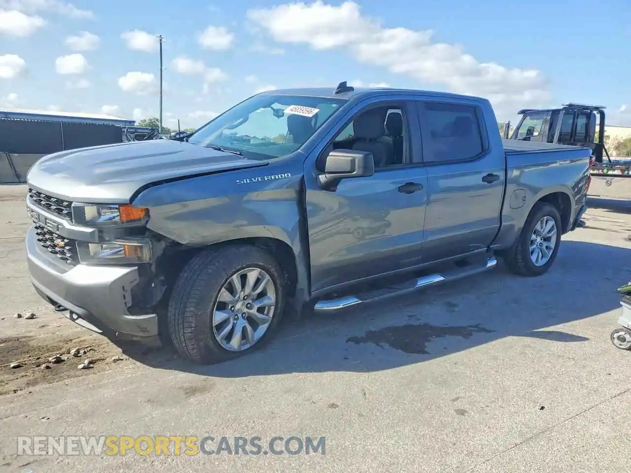 1 Photograph of a damaged car 3GCPWBEH2MG175598 CHEVROLET SILVERADO 2021