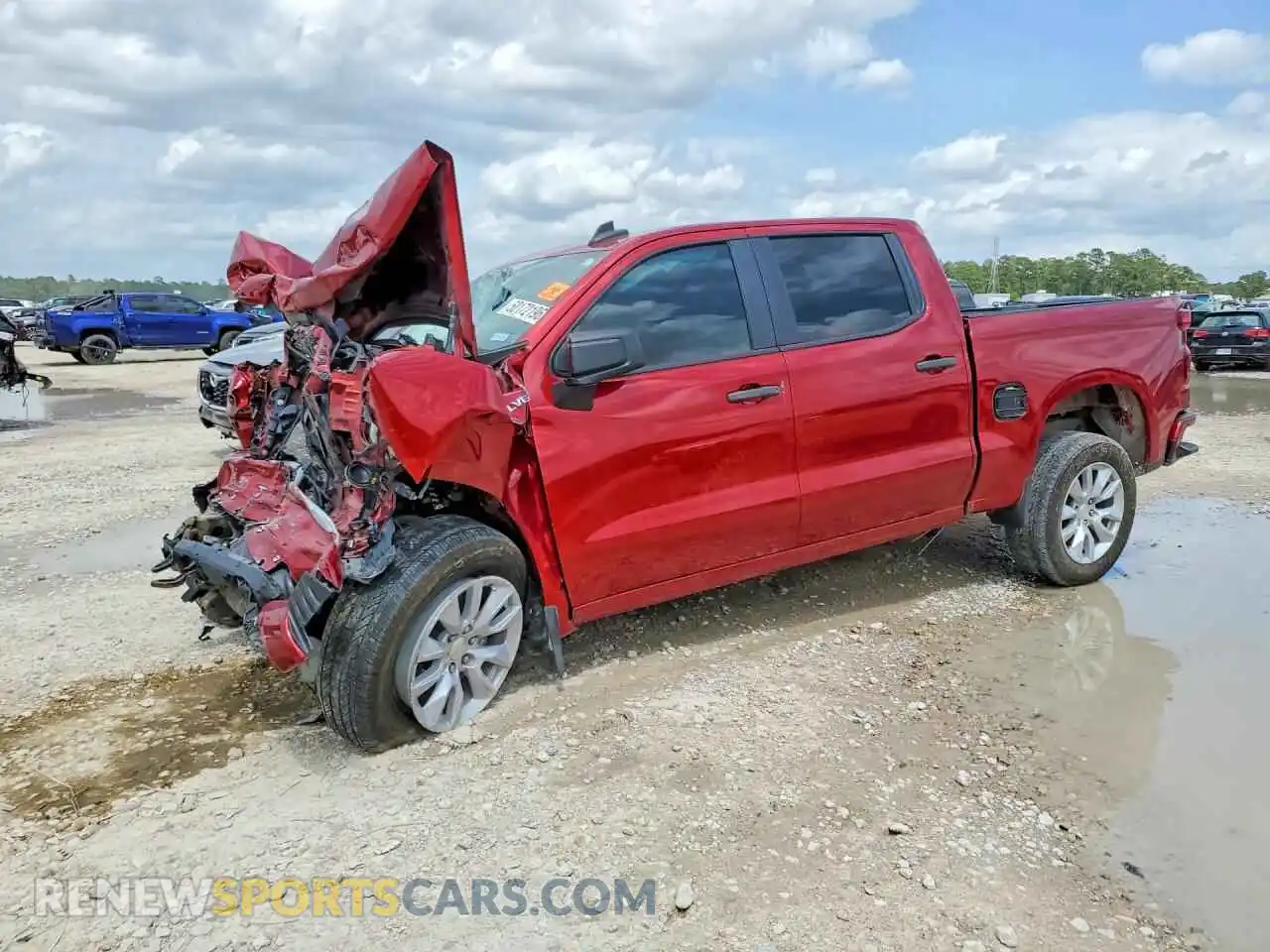 1 Photograph of a damaged car 3GCPWBEK0MG210800 CHEVROLET SILVERADO 2021