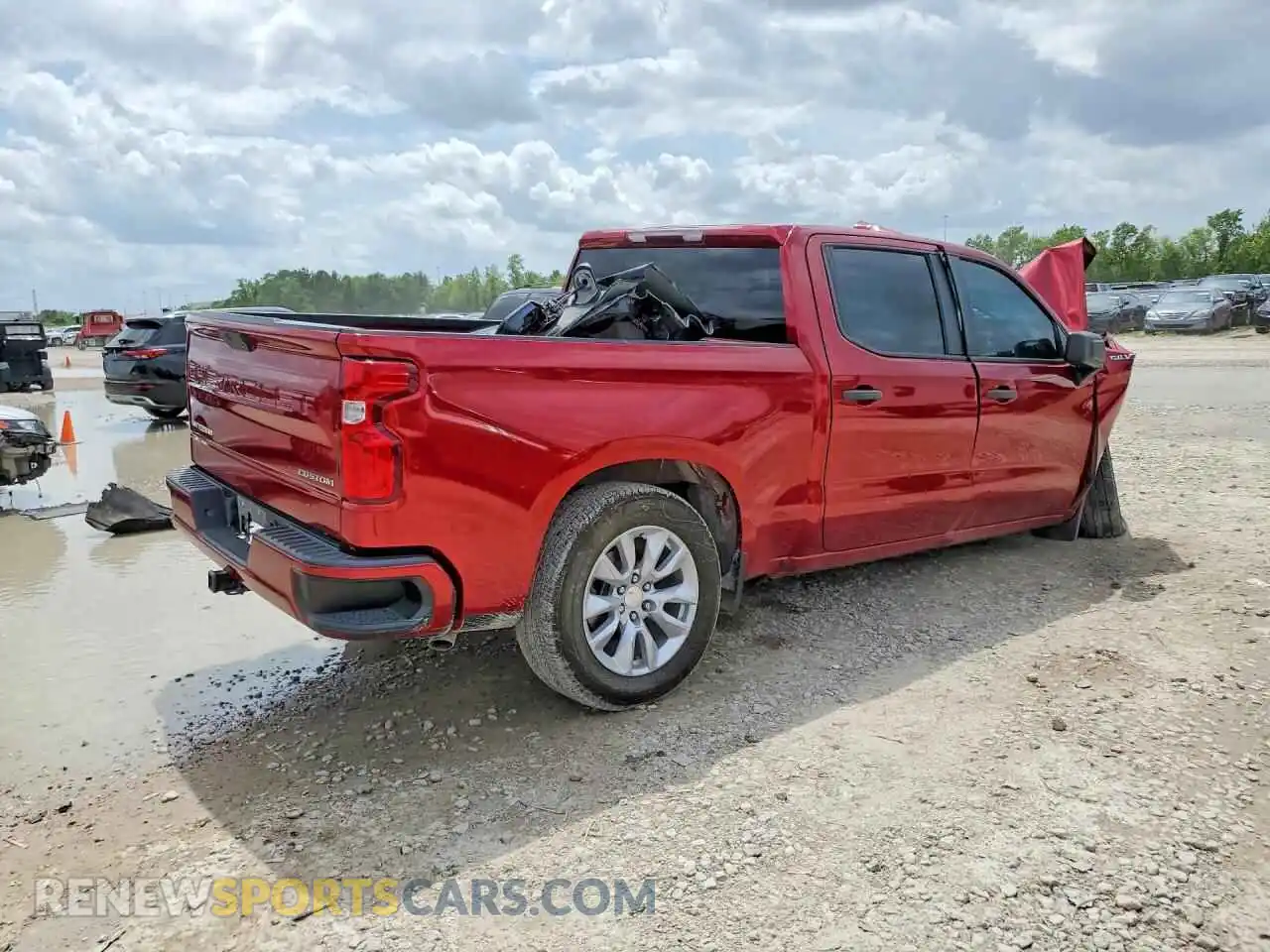 3 Photograph of a damaged car 3GCPWBEK0MG210800 CHEVROLET SILVERADO 2021
