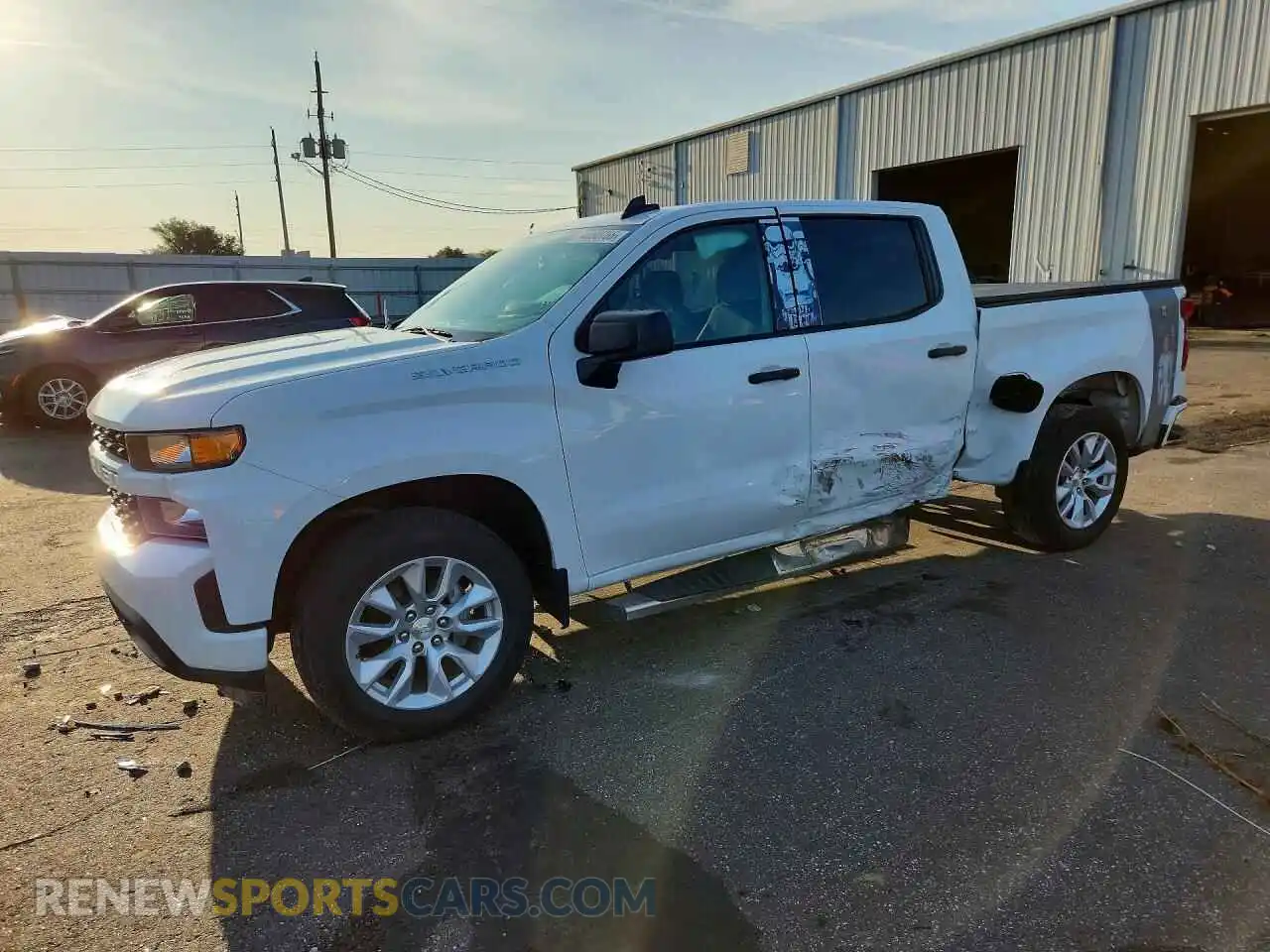 1 Photograph of a damaged car 3GCPWBEK3MG344894 CHEVROLET SILVERADO 2021