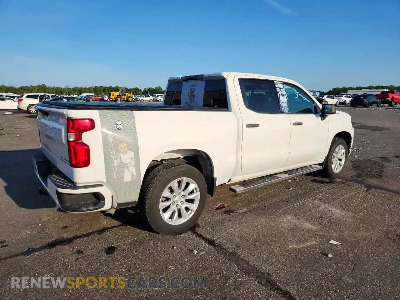 3 Photograph of a damaged car 3GCPWBEK3MG344894 CHEVROLET SILVERADO 2021