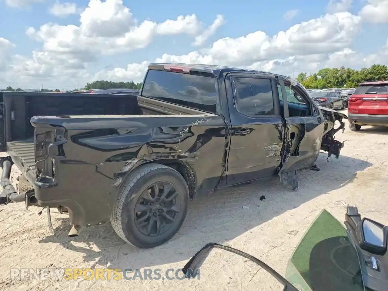 3 fotografías del automóvil dañado 3GCPWBEK3MG467322 CHEVROLET SILVERADO 2021