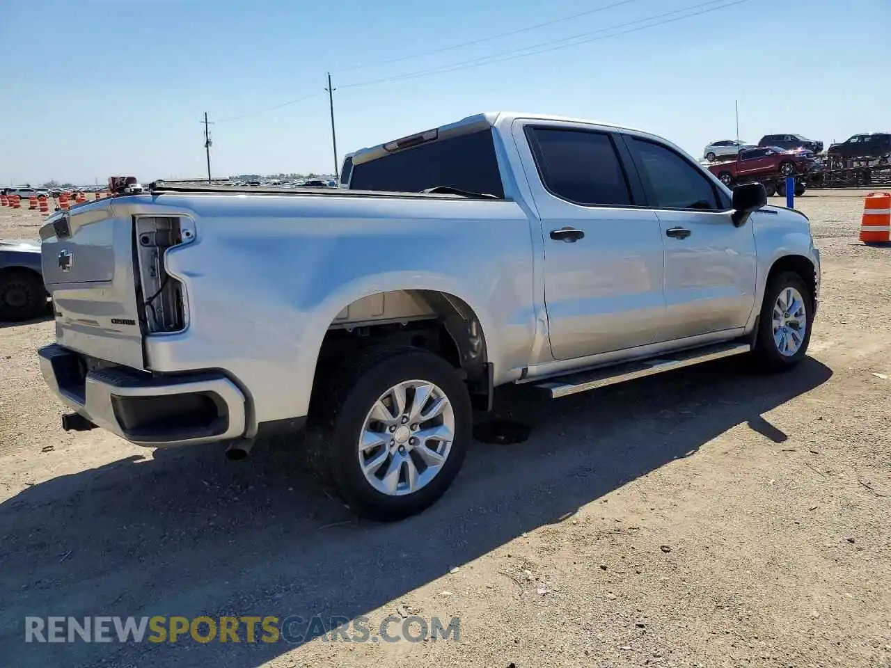 3 Photograph of a damaged car 3GCPWBEK4MG459813 CHEVROLET SILVERADO 2021