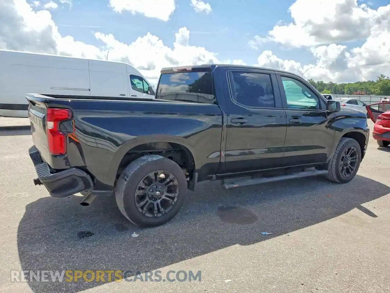 3 Photograph of a damaged car 3GCPWBEK6MG352486 CHEVROLET SILVERADO 2021
