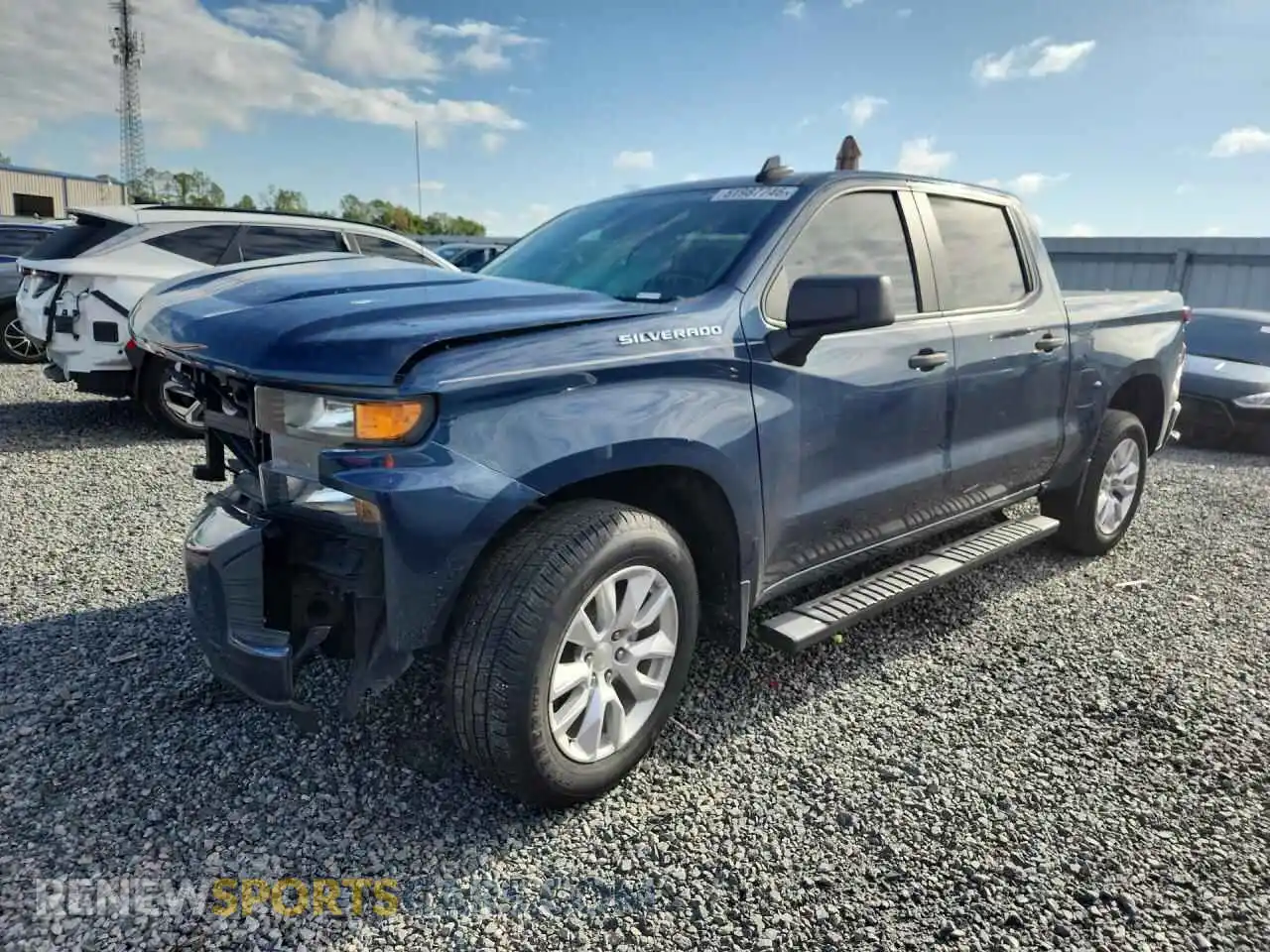 1 Photograph of a damaged car 3GCPWBEK9MG461279 CHEVROLET SILVERADO 2021