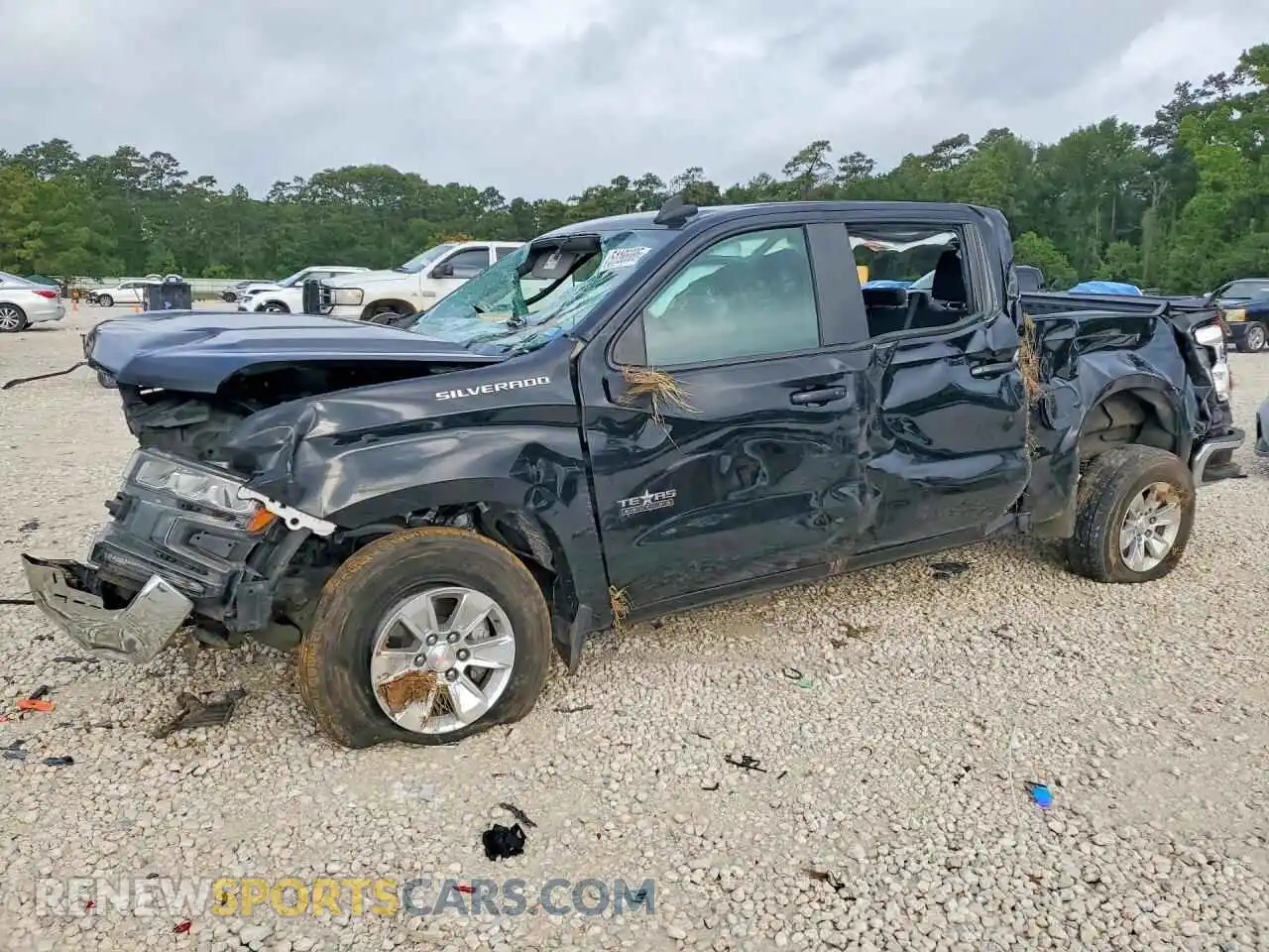 1 Photograph of a damaged car 3GCPWCED7MG290166 CHEVROLET SILVERADO 2021