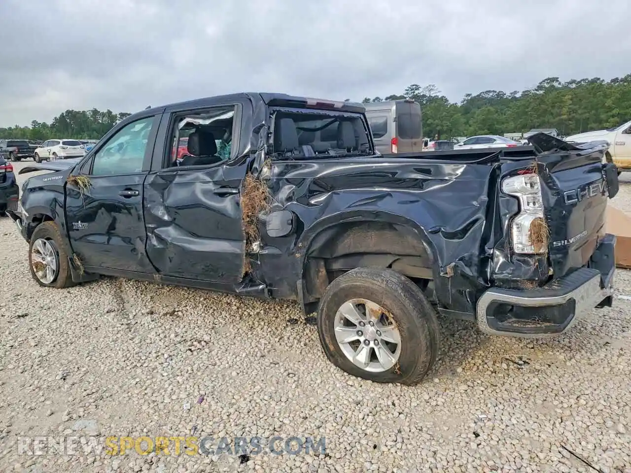 2 Photograph of a damaged car 3GCPWCED7MG290166 CHEVROLET SILVERADO 2021