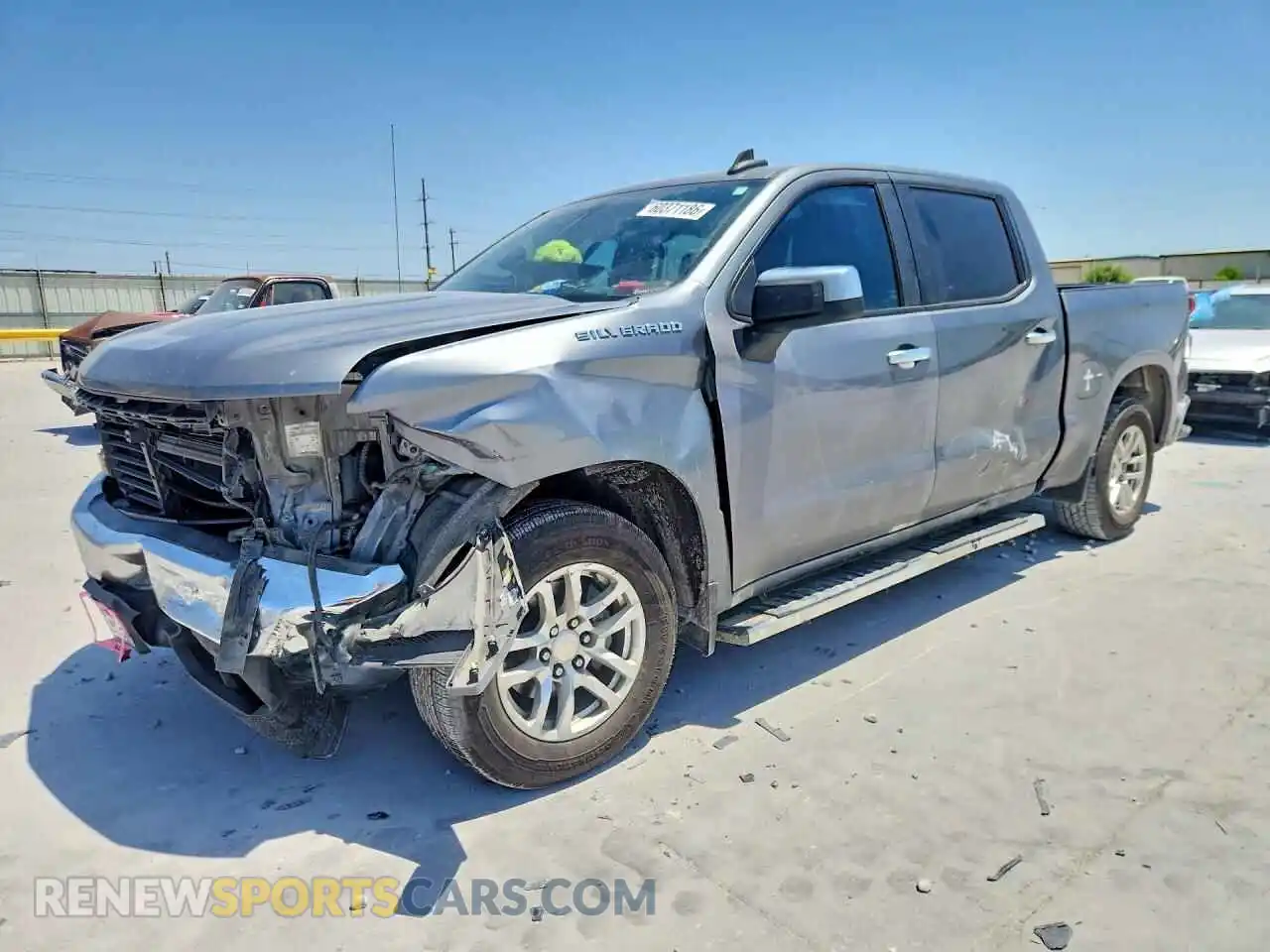 1 Photograph of a damaged car 3GCPWCED8MG122276 CHEVROLET SILVERADO 2021