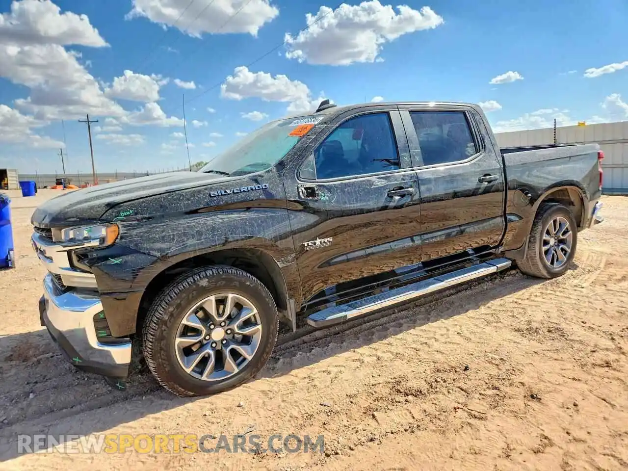 1 Photograph of a damaged car 3GCPWCED9MG167565 CHEVROLET SILVERADO 2021