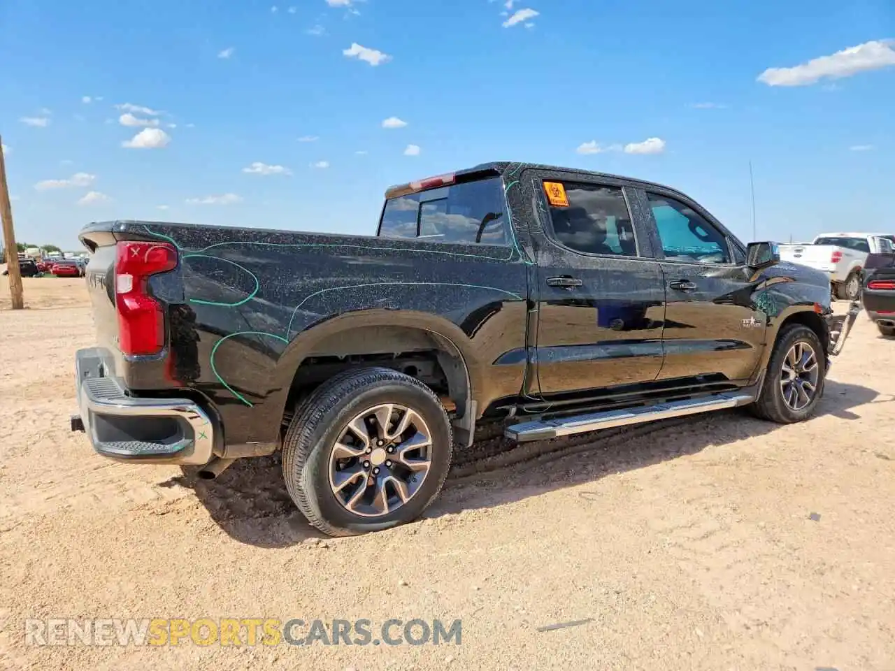 3 Photograph of a damaged car 3GCPWCED9MG167565 CHEVROLET SILVERADO 2021