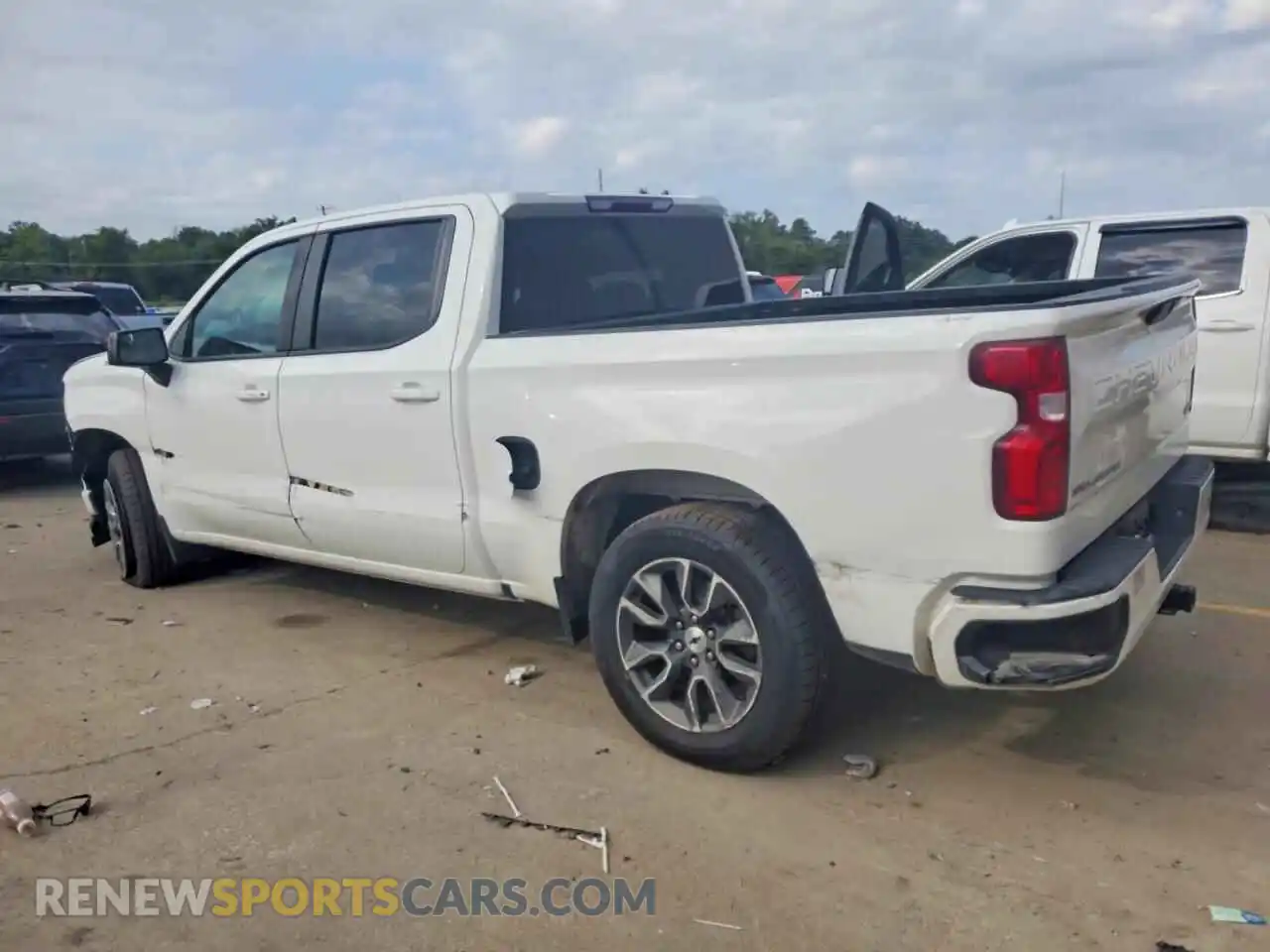 2 fotografías del automóvil dañado 3GCPWDED0MG157500 CHEVROLET SILVERADO 2021