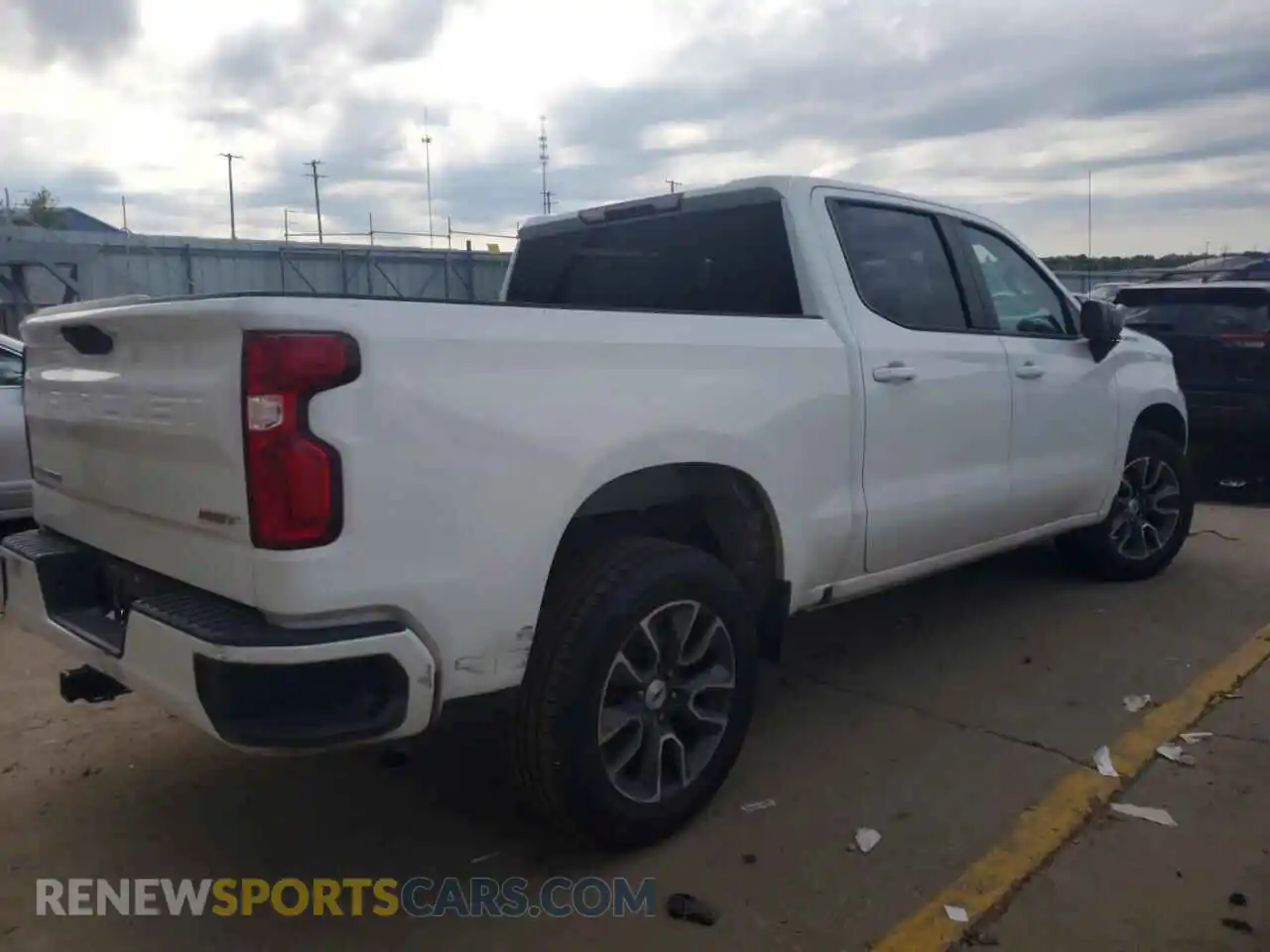 3 fotografías del automóvil dañado 3GCPWDED0MG157500 CHEVROLET SILVERADO 2021