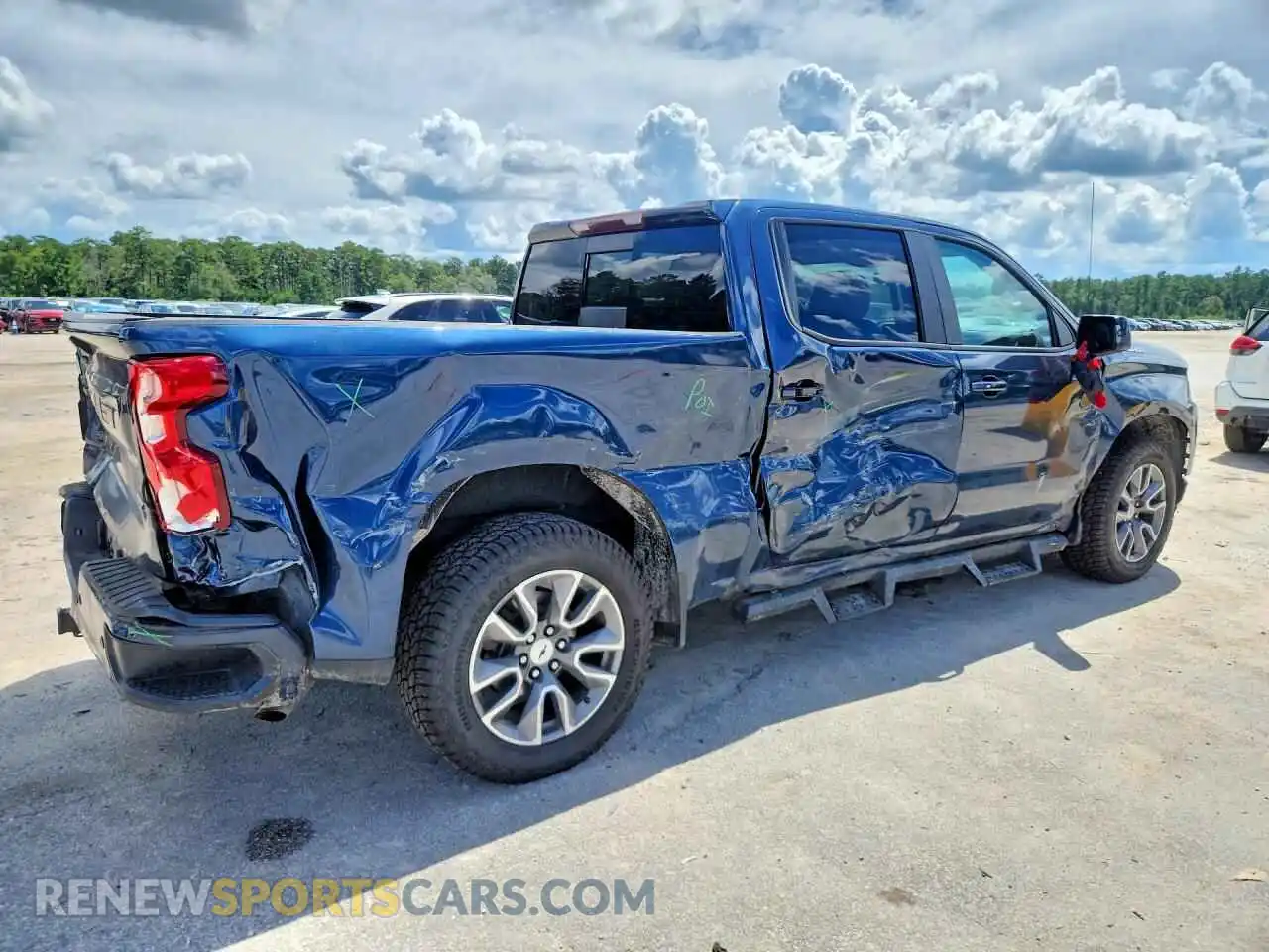 3 Фотография поврежденного автомобиля 3GCPWDED7MG123523 CHEVROLET SILVERADO 2021
