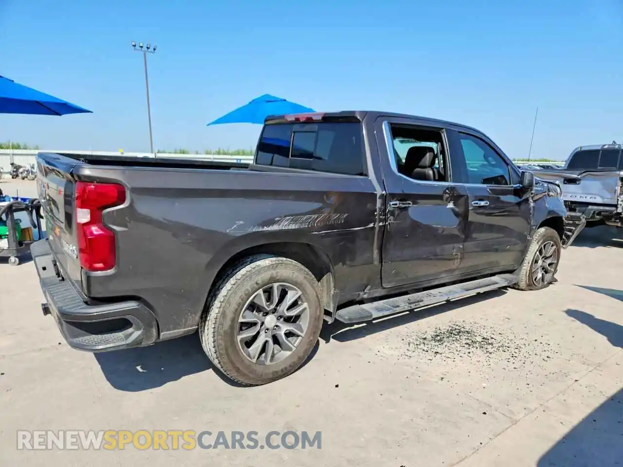 3 Photograph of a damaged car 3GCPWFED3MG296600 CHEVROLET SILVERADO 2021