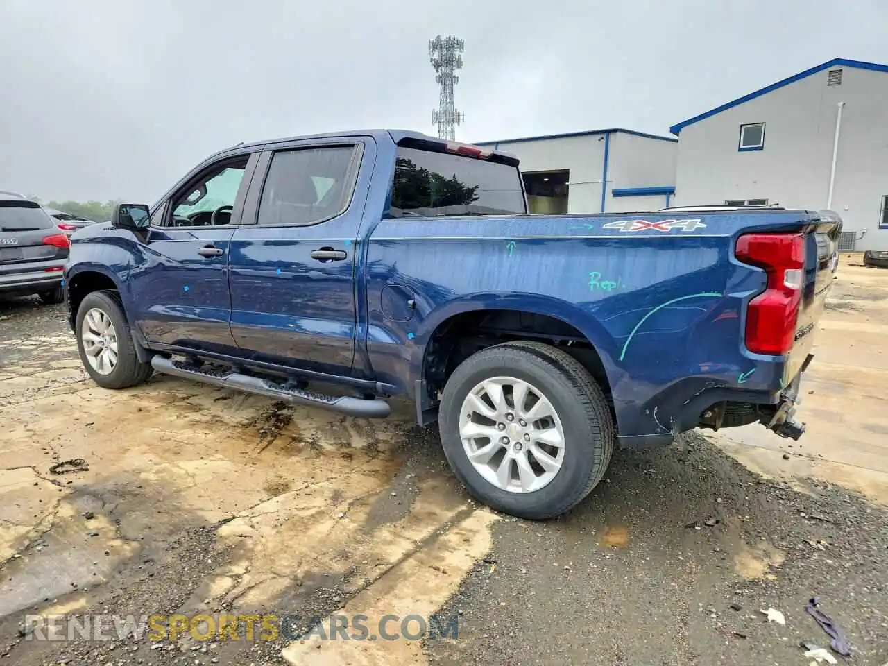 2 fotografías del automóvil dañado 3GCPYBEK0MG408836 CHEVROLET SILVERADO 2021