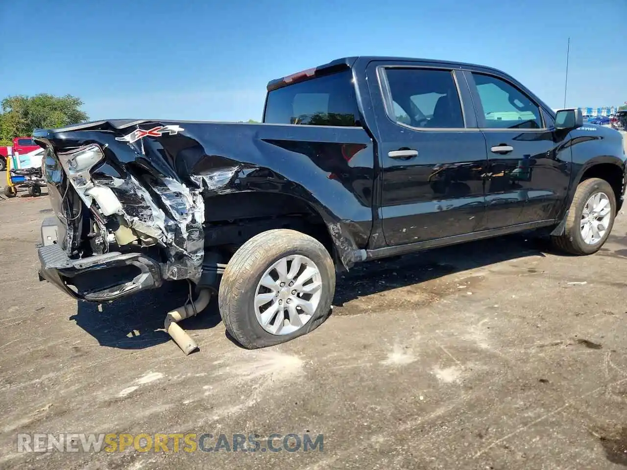 3 Photograph of a damaged car 3GCPYBEK8MG264372 CHEVROLET SILVERADO 2021