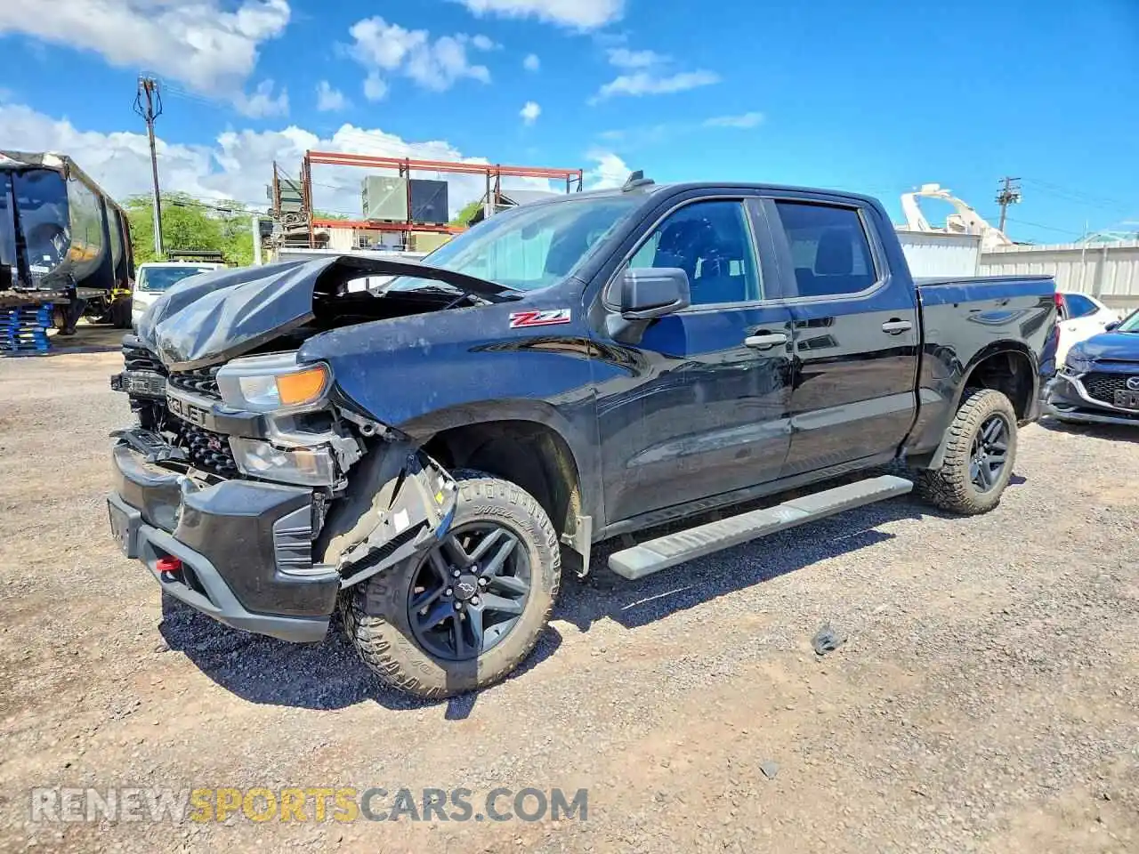 1 Photograph of a damaged car 3GCPYCEF3MG252865 CHEVROLET SILVERADO 2021
