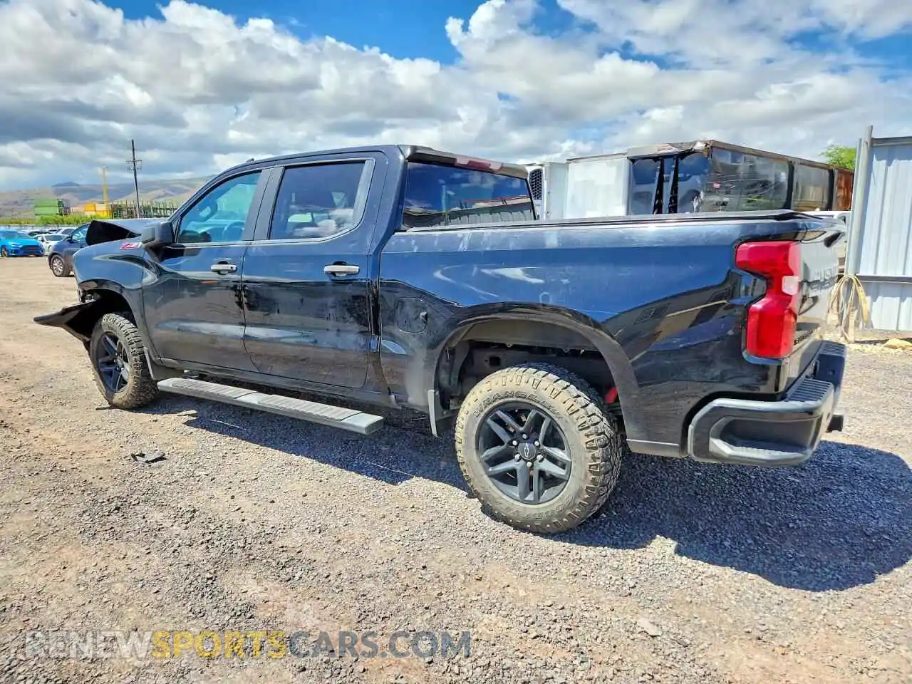 2 Photograph of a damaged car 3GCPYCEF3MG252865 CHEVROLET SILVERADO 2021