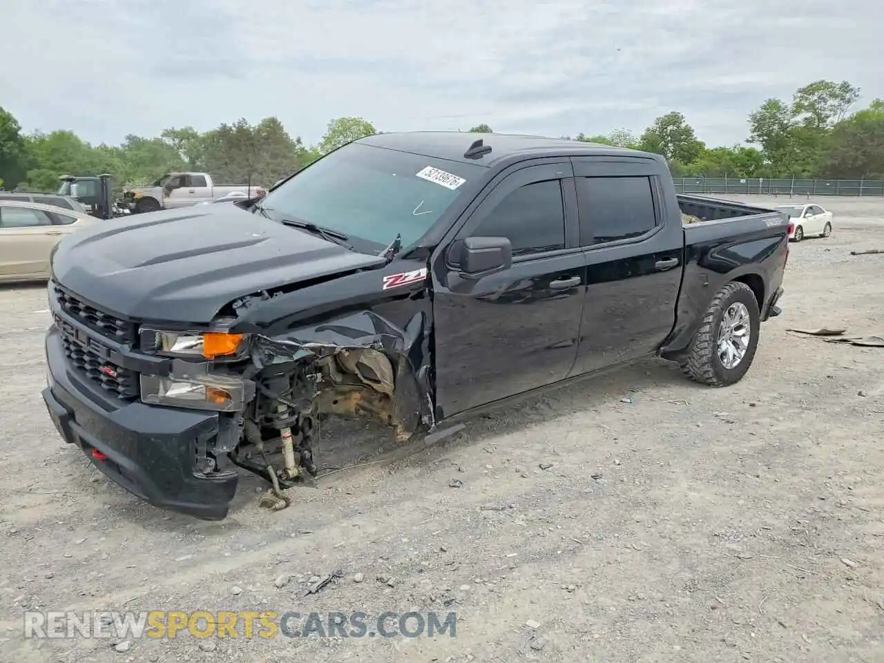 1 Photograph of a damaged car 3GCPYCEF8MG372628 CHEVROLET SILVERADO 2021