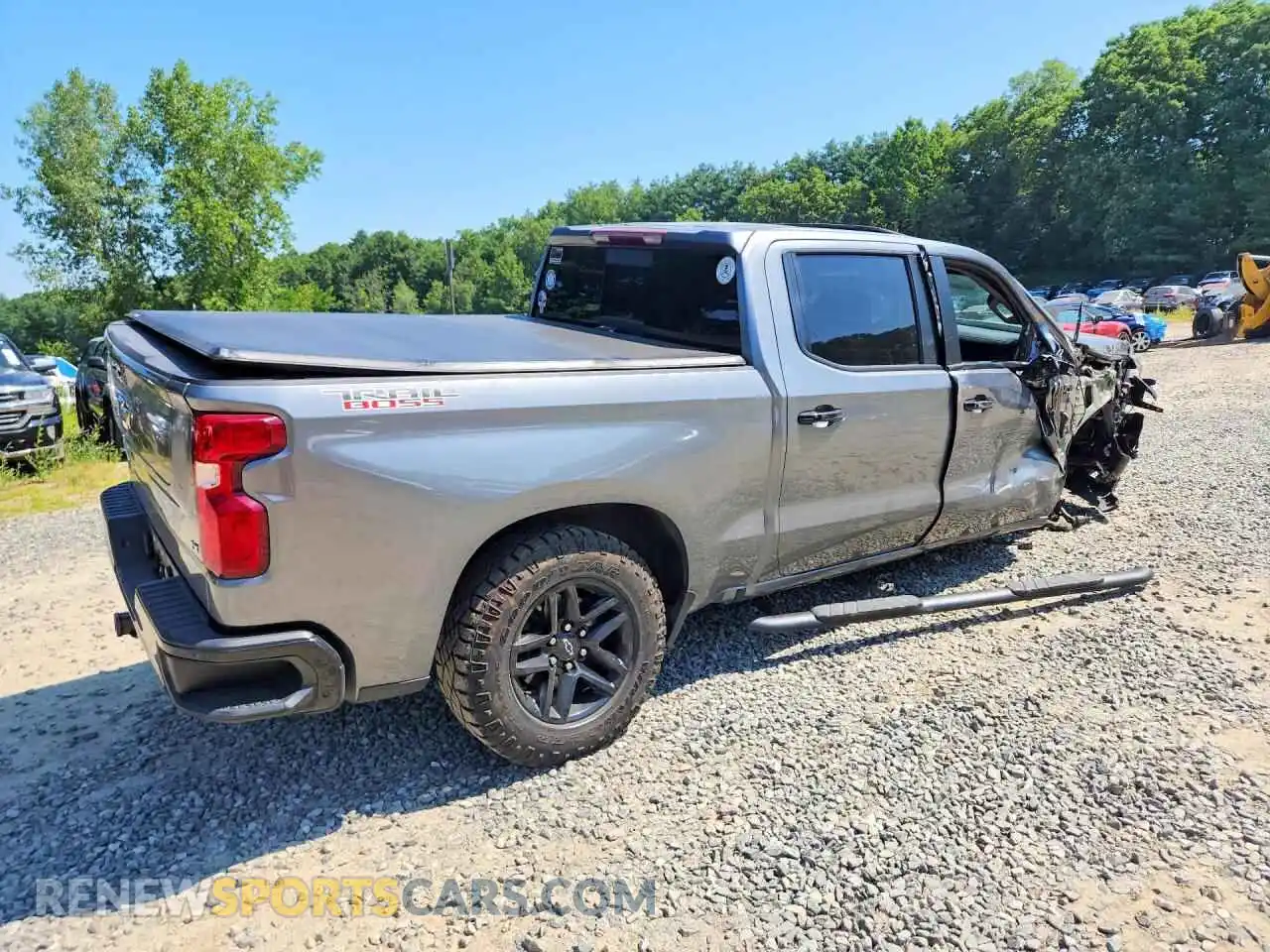 3 Photograph of a damaged car 3GCPYFED0MG365463 CHEVROLET SILVERADO 2021