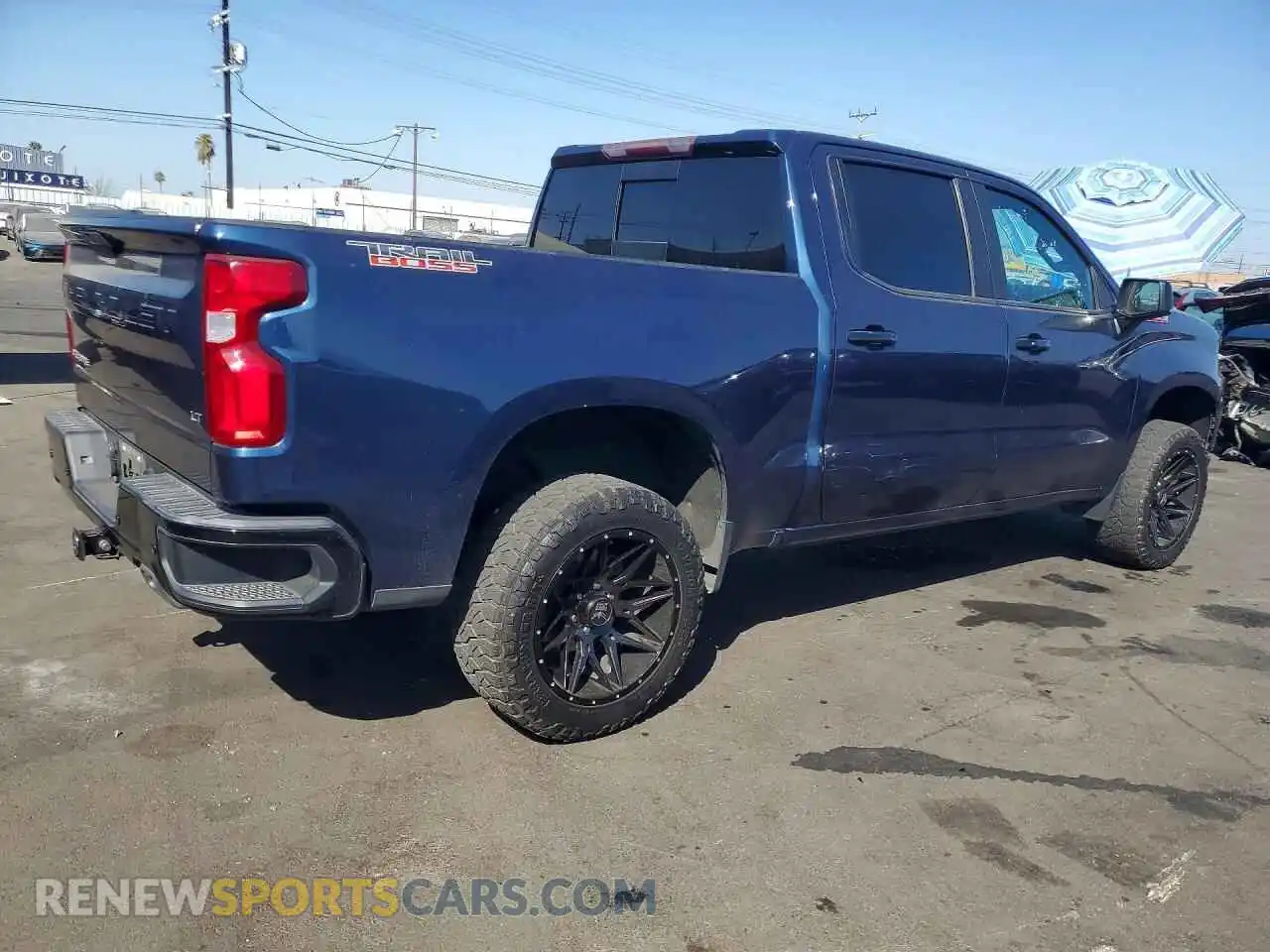 3 fotografías del automóvil dañado 3GCPYFED2MG109941 CHEVROLET SILVERADO 2021