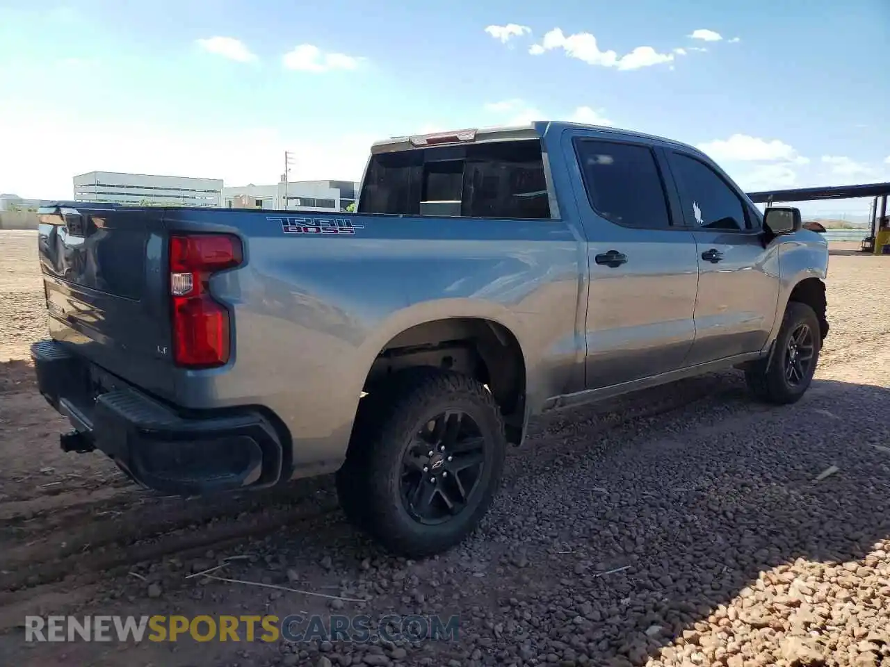 3 Photograph of a damaged car 3GCPYFED2MG286568 CHEVROLET SILVERADO 2021
