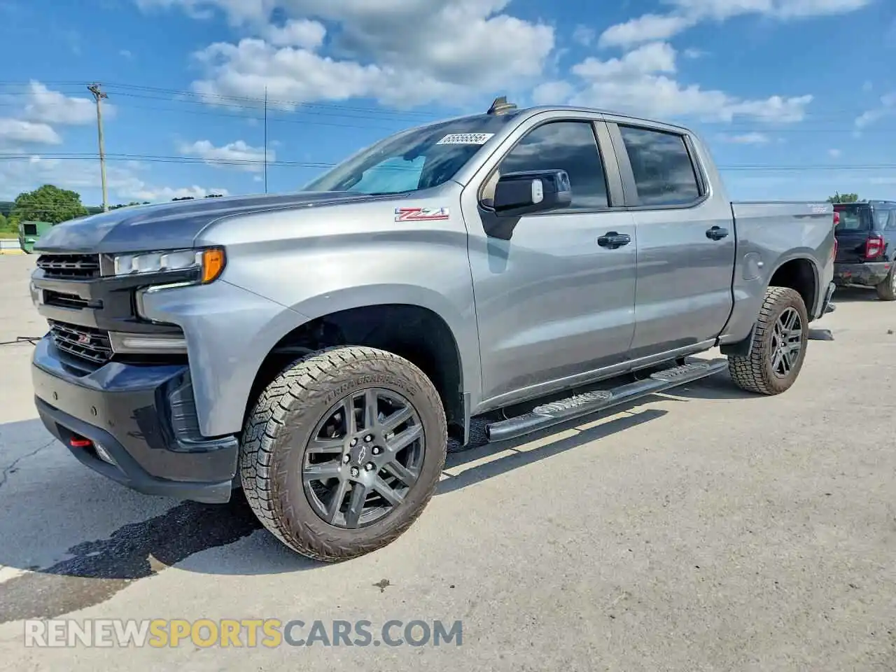 1 Photograph of a damaged car 3GCPYFED2MG348986 CHEVROLET SILVERADO 2021