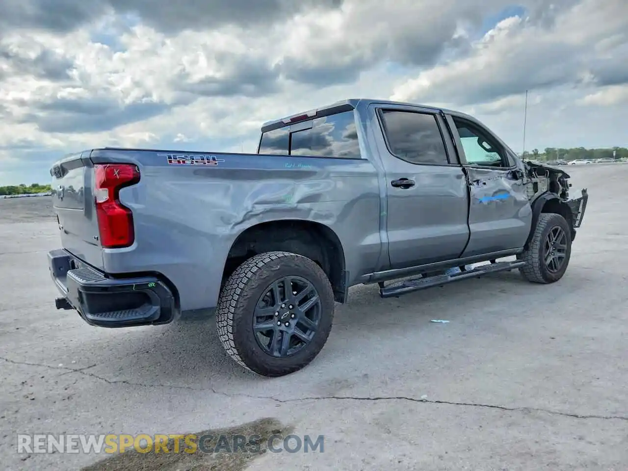 3 Photograph of a damaged car 3GCPYFED2MG348986 CHEVROLET SILVERADO 2021